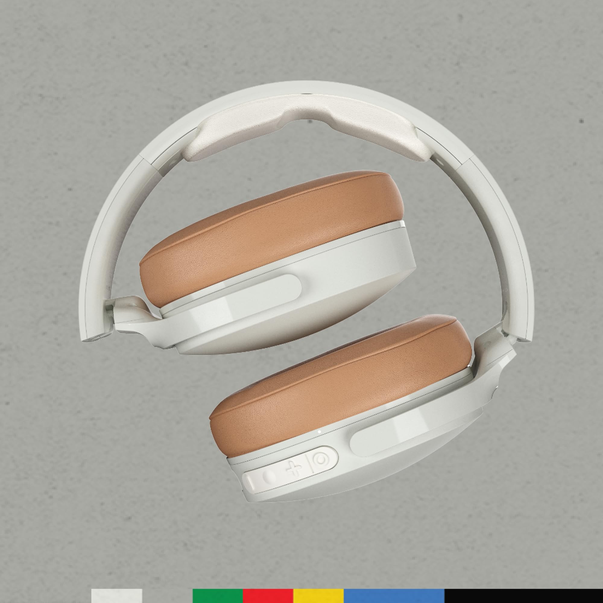 Skullcandy Hesh ANC Wireless Over-Ear Bluetooth Headphones with Charging Cable, Active Noise Cancelling, Up to 22 Hrs Battery, Foldable Lightweight Design, Microphone for iPhone Android -: Mod White