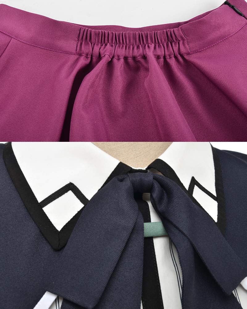 Haikyuu Women Crimson Haired Ruin Princess Cosplay School Uniform Costume With Cape Sock Dress Halloween Comic Con