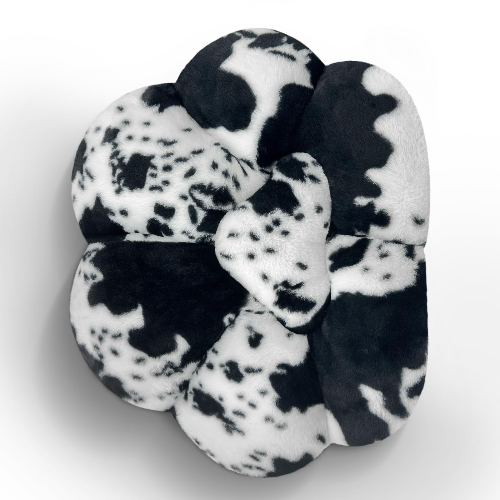 MOONBEEKI Cat Paw Cushion Chair Comfy Kawaii Plush Seat Cushions Shape Lazy Pillow for Gamer Chair 28"x 24" Cozy Floor Cute Seat Kawaii for Girl Worker Gift, Dining Room Bedroom Decorate Black: Milk Cow 28 Inch