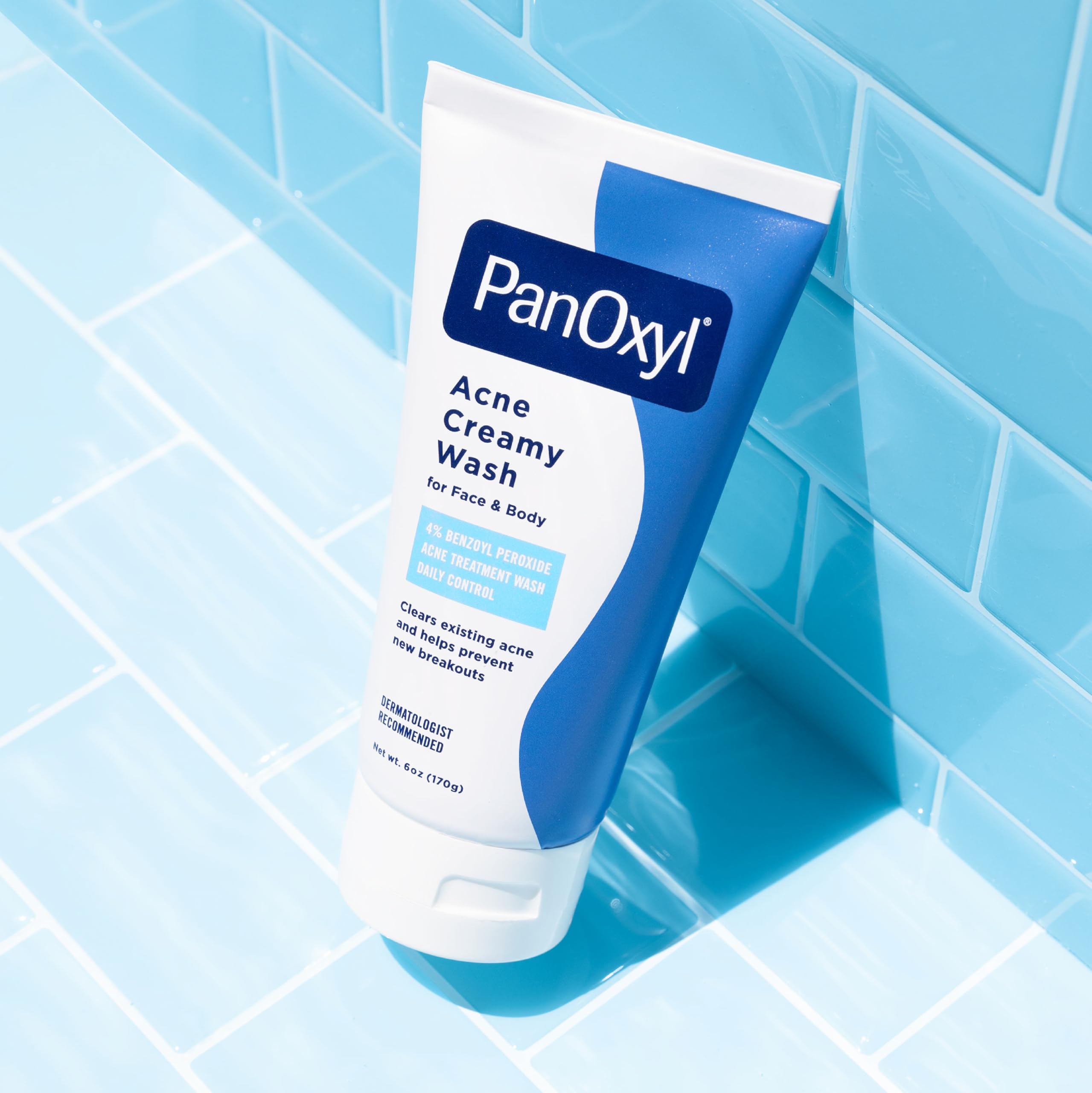 PanOxyl Antimicrobial Hydrating Acne Creamy Wash, 4% Benzoyl Peroxide, 6 Ounce: 6 Ounce (Pack of 1)