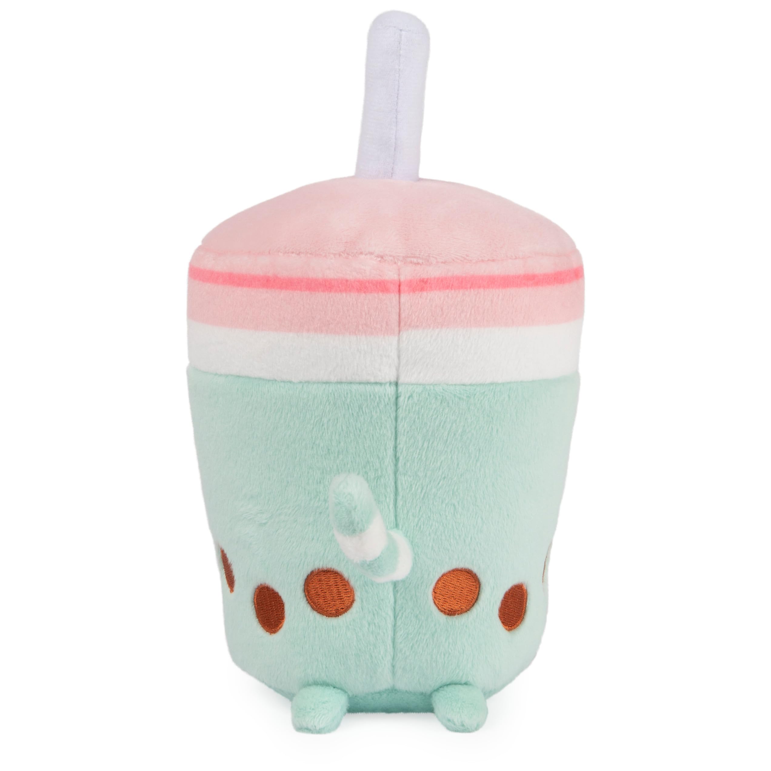 GUND Pusheen  Plush Cat Stuffed Animal for Ages 8 and Up, Green/Pink, 6”: Boba Tea Cup