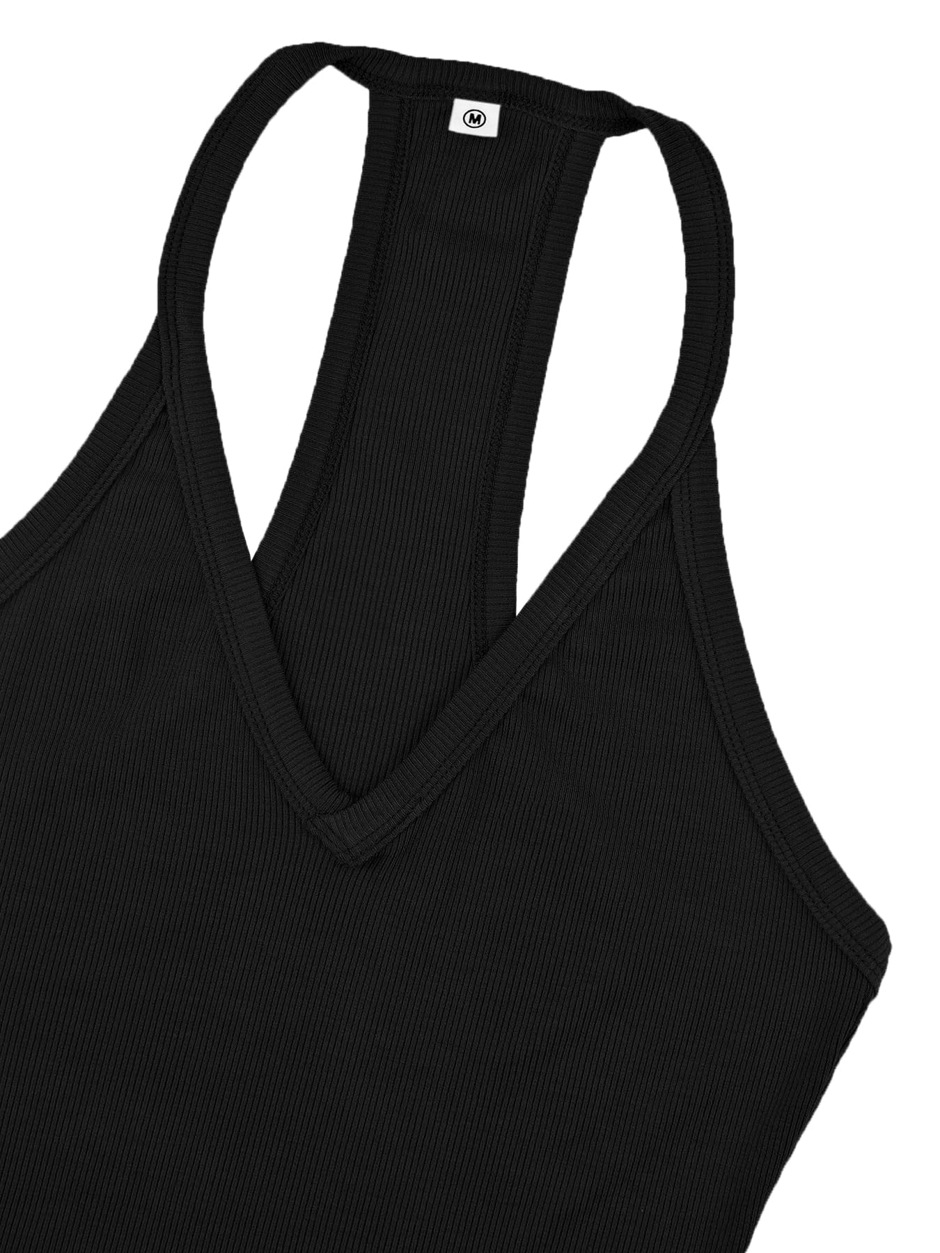 iGENJUN Workout Tops for Women Racerback Basic Tank Summer 2025 Camisole V Neck Slim Fit Ribbed Sleeveless
