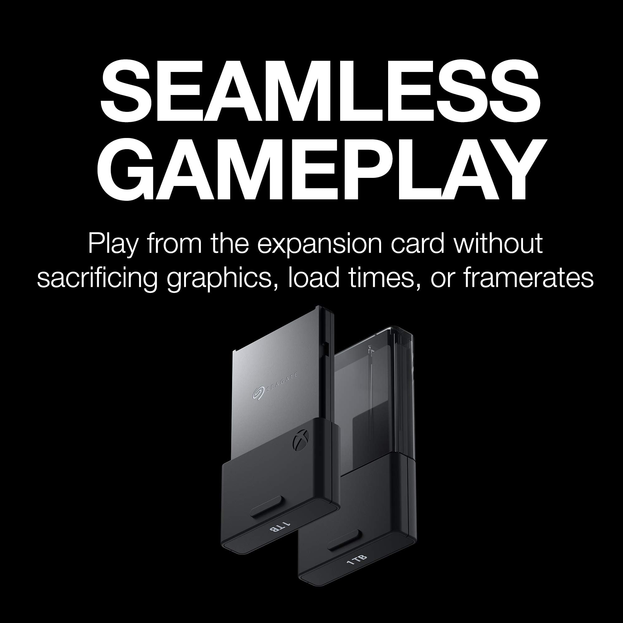 Seagate Storage Expansion Card 2TB Solid State Drive - NVMe SSD for Xbox Series X|S, Quick Resume, Plug & Play, Licensed (STJR2000400) Black: Expansion Card for Xbox Series X|S 2TB SSD