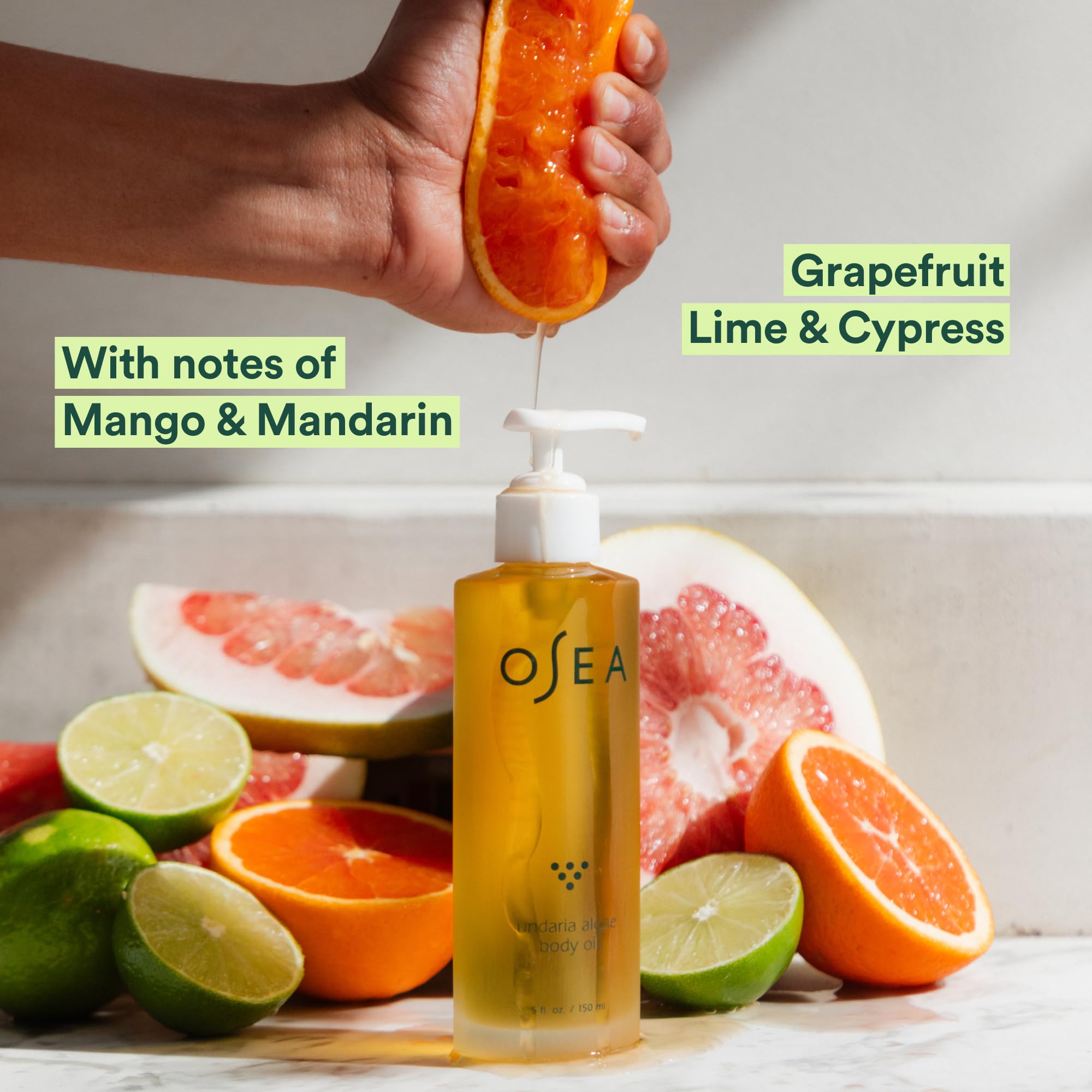 OSEA Undaria Algae™ Body Oil 5 oz - After Shower Body Oil - Non-Greasy Body Serum & Fast Absorbing Skincare - Clean Beauty & Vegan Seaweed Body Moisturizer for Dry Skin: 5 Fl Oz (Pack of 1)