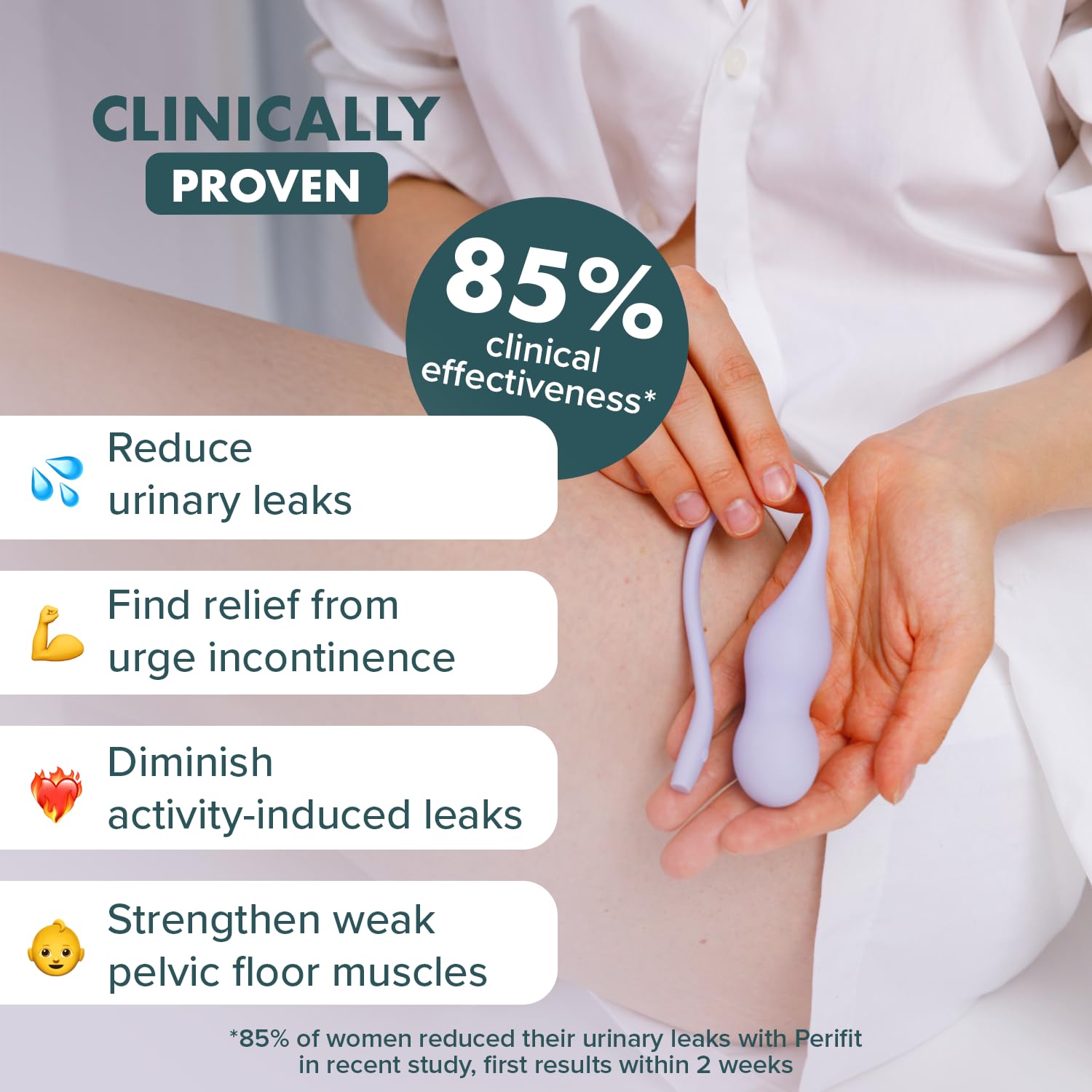 Perifit Care + | Pelvic Floor Exerciser with App | Kegel Trainer | Strengthen Your Pelvic Floor, get Better Bladder Control, Stronger Pelvic Support
