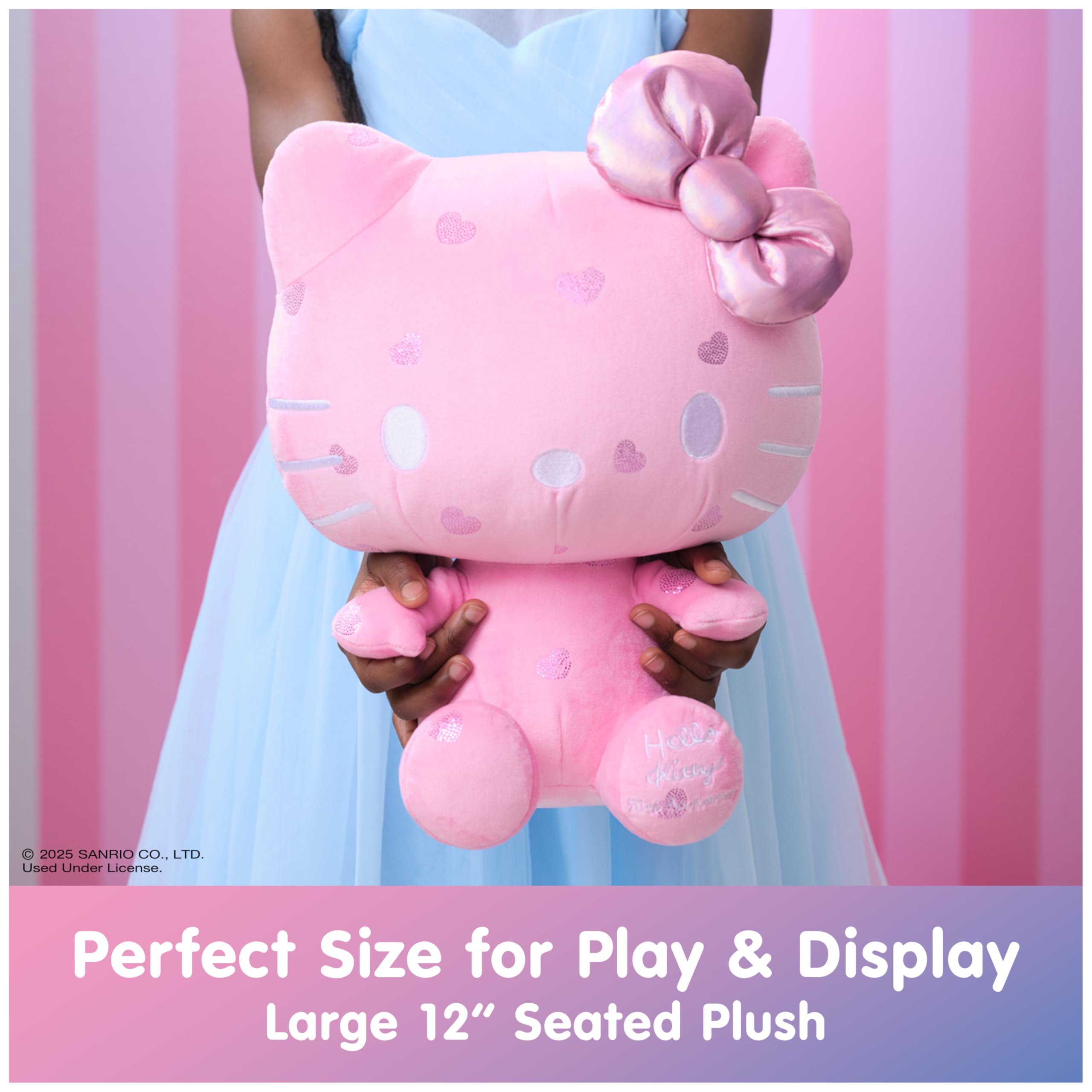 GUND Sanrio Hello Kitty 50th Anniversary Plush, Special Edition Stuffed Animal for Ages 1 and Up, Pink, 12”