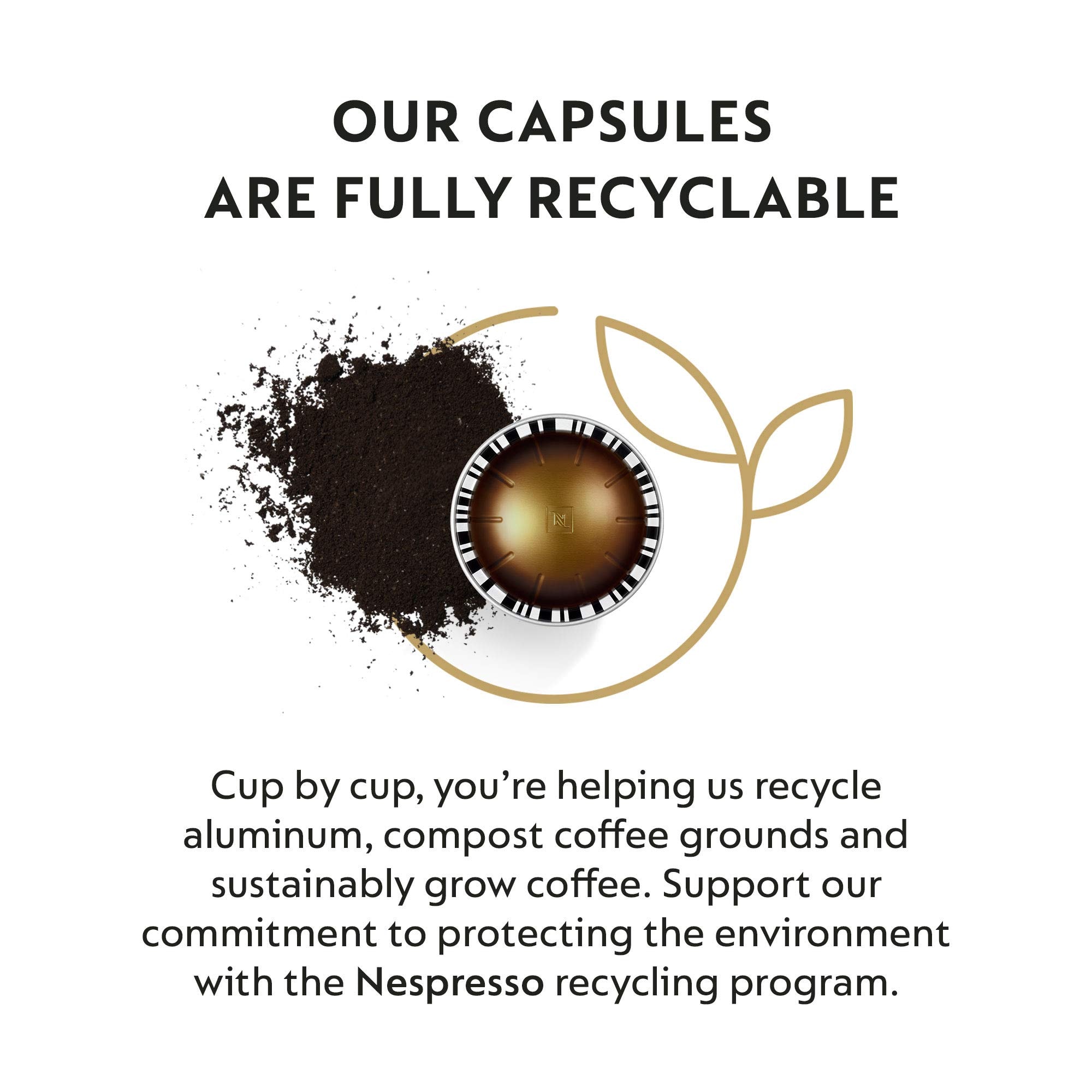 Nespresso Capsules Vertuo, Double Espresso , Dark Roast Espresso Coffee, 30-Count Coffee Pods, Brews 2.7oz.: Scuro