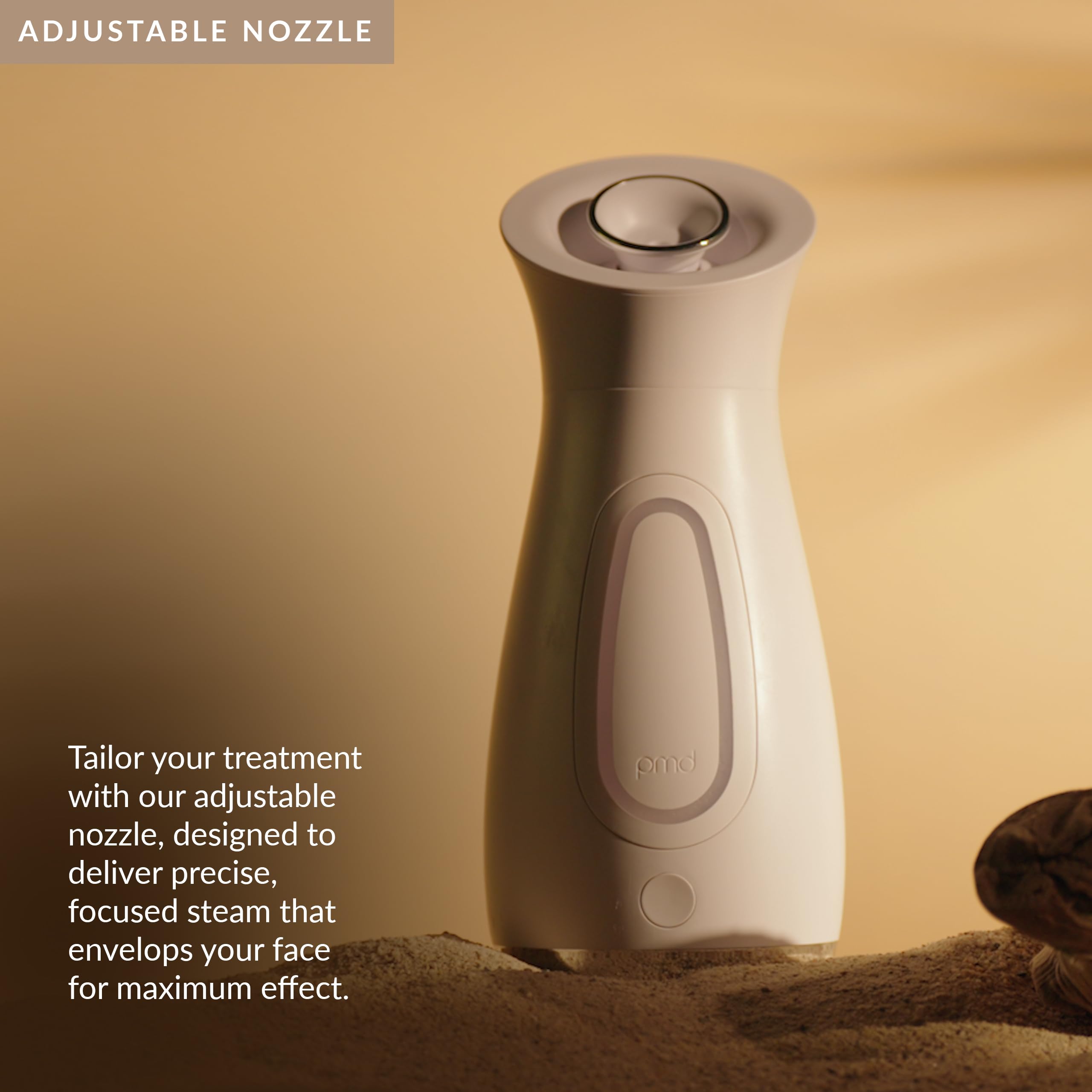 PMD SilkSteam Pro - Spa-Grade Facial Steamer with SilkSteam Technology - Rapid Start-Up - Adjustable, Directional Nozzle - Essential Oil Filters - Dewy, Hydrated Glow: White