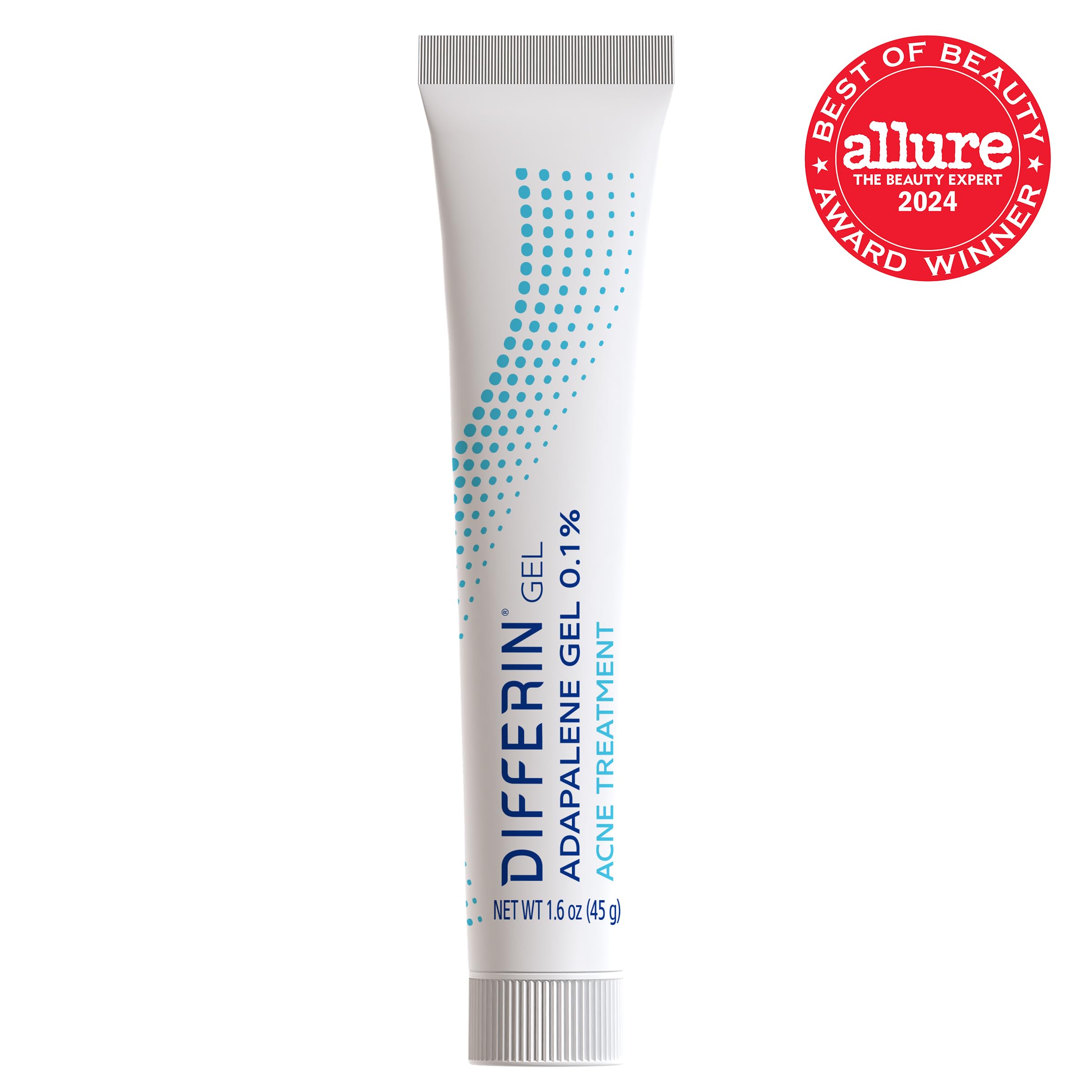 Differin Acne Treatment Gel, 180 Day Supply, Retinoid Treatment for Face with 0.1% Adapalene, Gentle Skin Care for Acne Prone Sensitive Skin, 45g , Pack of 2 (Packaging May Vary): Tube