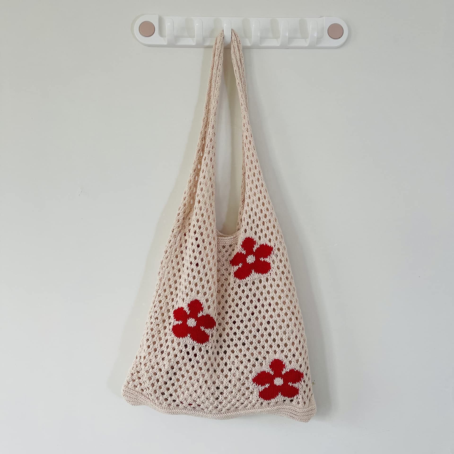 Crochet Tote Bag Fairycore Hobo Bag for Women Fairy Grunge Aesthetic Tote Bag Fairy Grunge Accessories