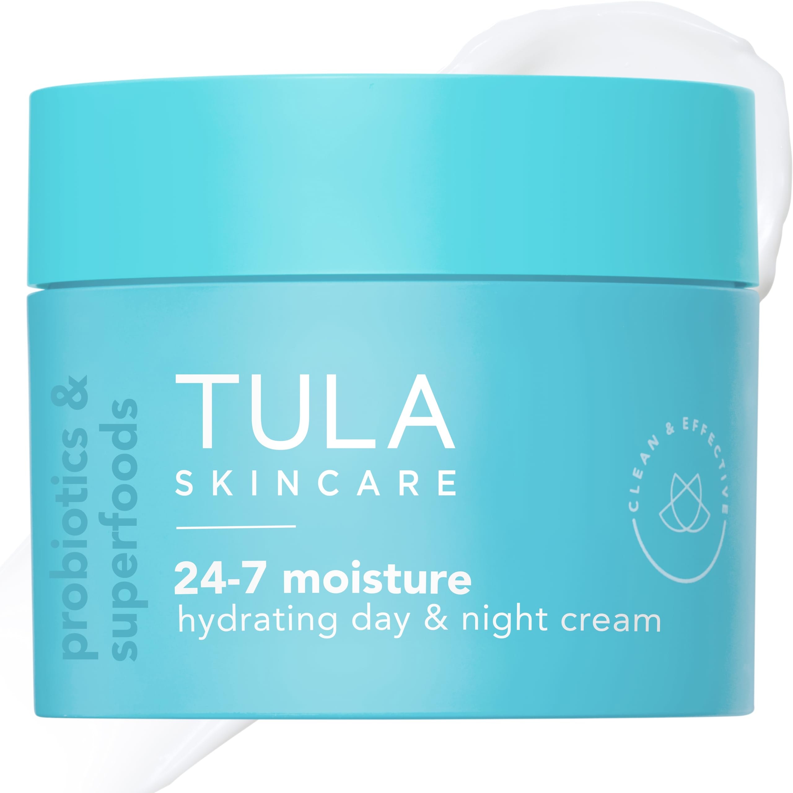 TULA Skin Care 24-7 Hydrating Day & Night Cream - Nourishing Moisturizer for Face, Maintain Skin Balance & Improve Skin Smoothness, Contains Watermelon & Apple Extract: Supersize - 3.4 oz.