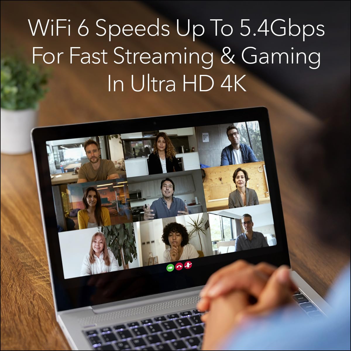 NETGEAR Nighthawk 6-Stream Dual-Band WiFi 6 Router (RAX54S) – Security Features, AX5400 Wireless Speed, Up to 5.4 Gbps, Covers up to 2,500 sq. ft., 25 Devices - 1-Year Armor Subscription Included: WiFi 6, 5.4Gbps