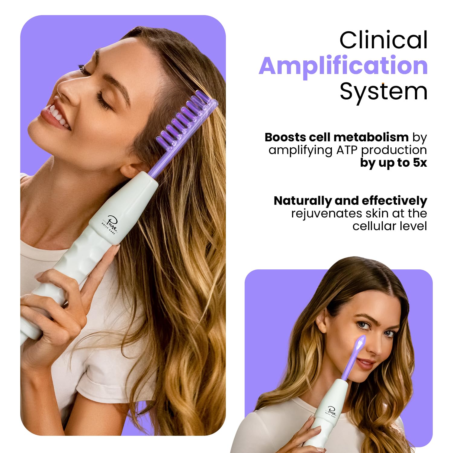 NuDerma Clinical Skin Therapy Wand - Portable Skin Therapy Machine w 6 Fusion Neon + Argon Wands – Anti Aging - Clarifying - Skin Tightening & Radiance - Wrinkle Reducing