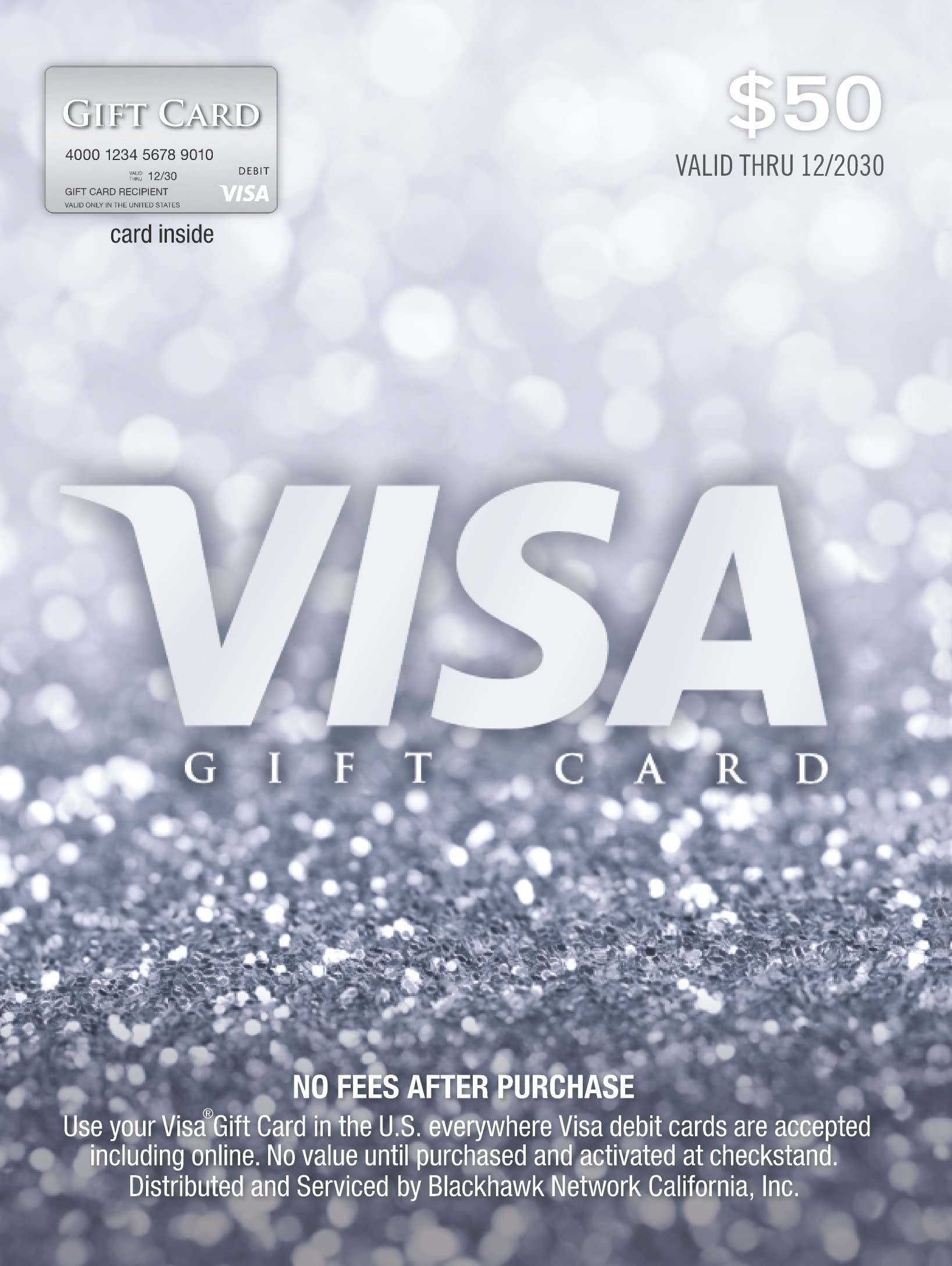Visa $50 Gift Card (plus $4.95 Purchase Fee): Visa $50 Gift Card (plus $4.95 Purchase Fee)
