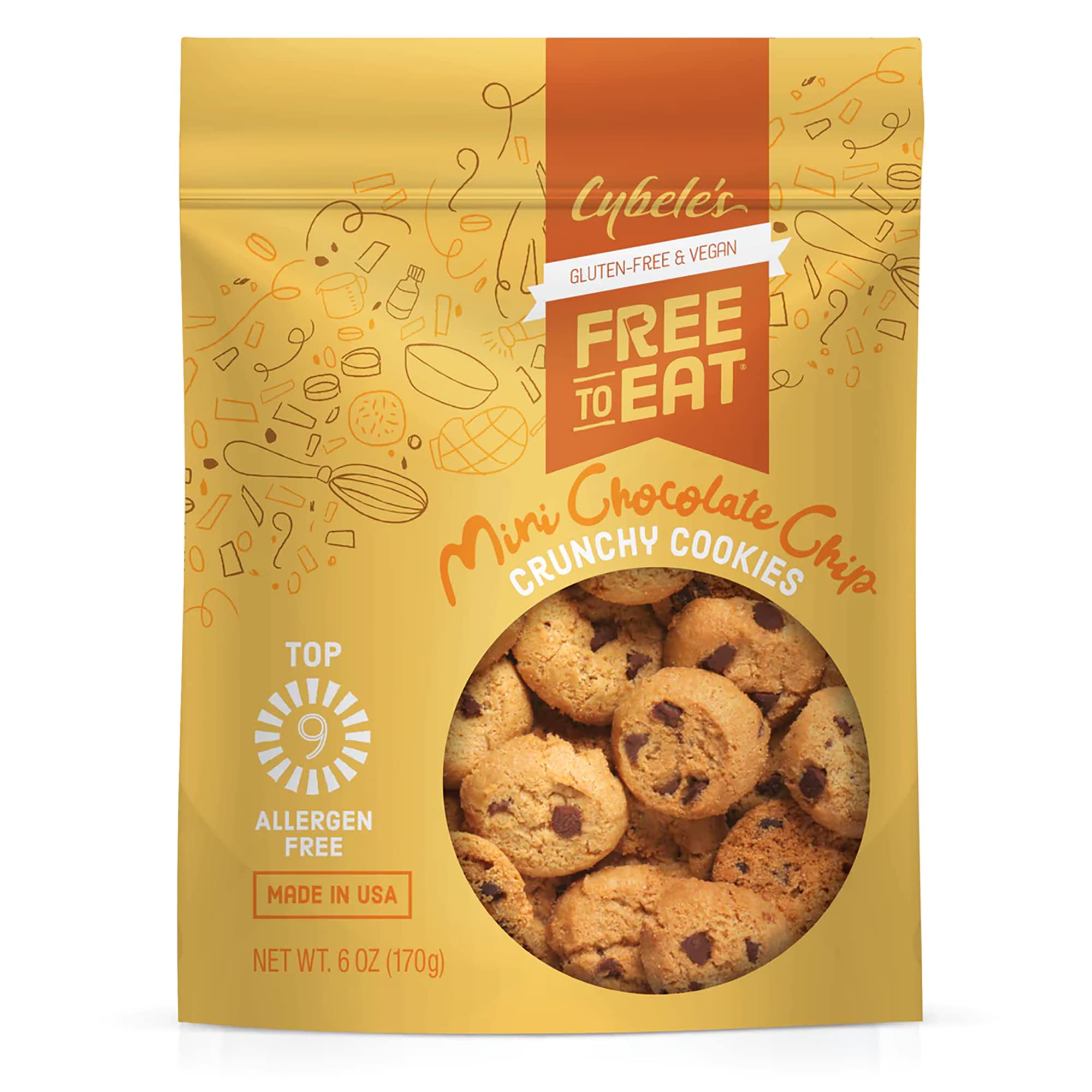 Cybele's Free to Eat Gluten-Free, Vegan, Healthy Allergen-Free Soft Baked Cookies, Red Velvet (Single Pack)