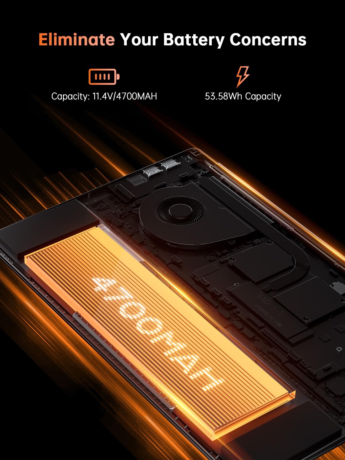 KAIGERR 2025 Laptop, Laptop Computer with Intel Quad-Core Processor(Up to 3.6GHz), 16GB DDR4 512GB SSD Windows 11 Laptop, 15.6" IPS 1080P, Metal Shell, USB3.2: Gaming Laptop, Laptop with AMD Ryzen 7 5825U (8C/16T, Up to 4.5GHz), 16GB RAM 512GB NVMe SSD Laptop Computer, Radeon RX Vega 8 Graphics, 16.1-inch FHD Display, WiFi 6, 53Wh Battery, Backlit KB
