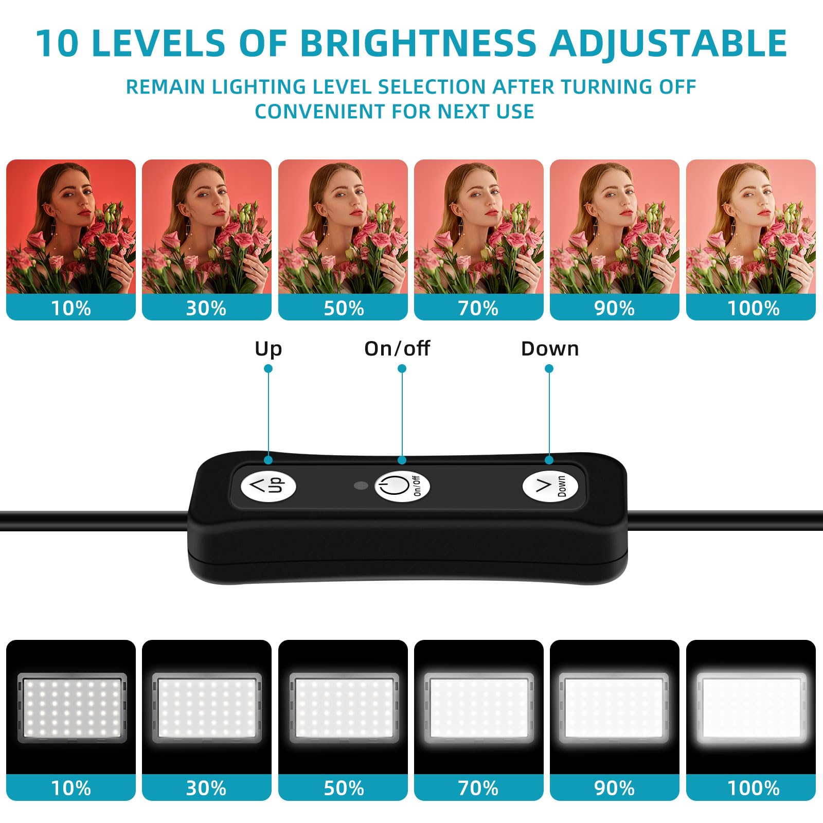 LED Video Light Kit 2Pcs, Hagibis Studio Lights 18 Color Filters for Photography Lighting with Adjustable Tripod Stand Streaming Lights for Photo Camera Recording Computer Zoom Stream TikTok YouTube: LED Video Light Kit 2Pcs, Hagibis Studio Lights 18 Color Filters for Photography Lighting with Adjustable Tripod Stand Streaming Lights for Photo Camera Recording Computer Zoom Stream TikTok YouTube