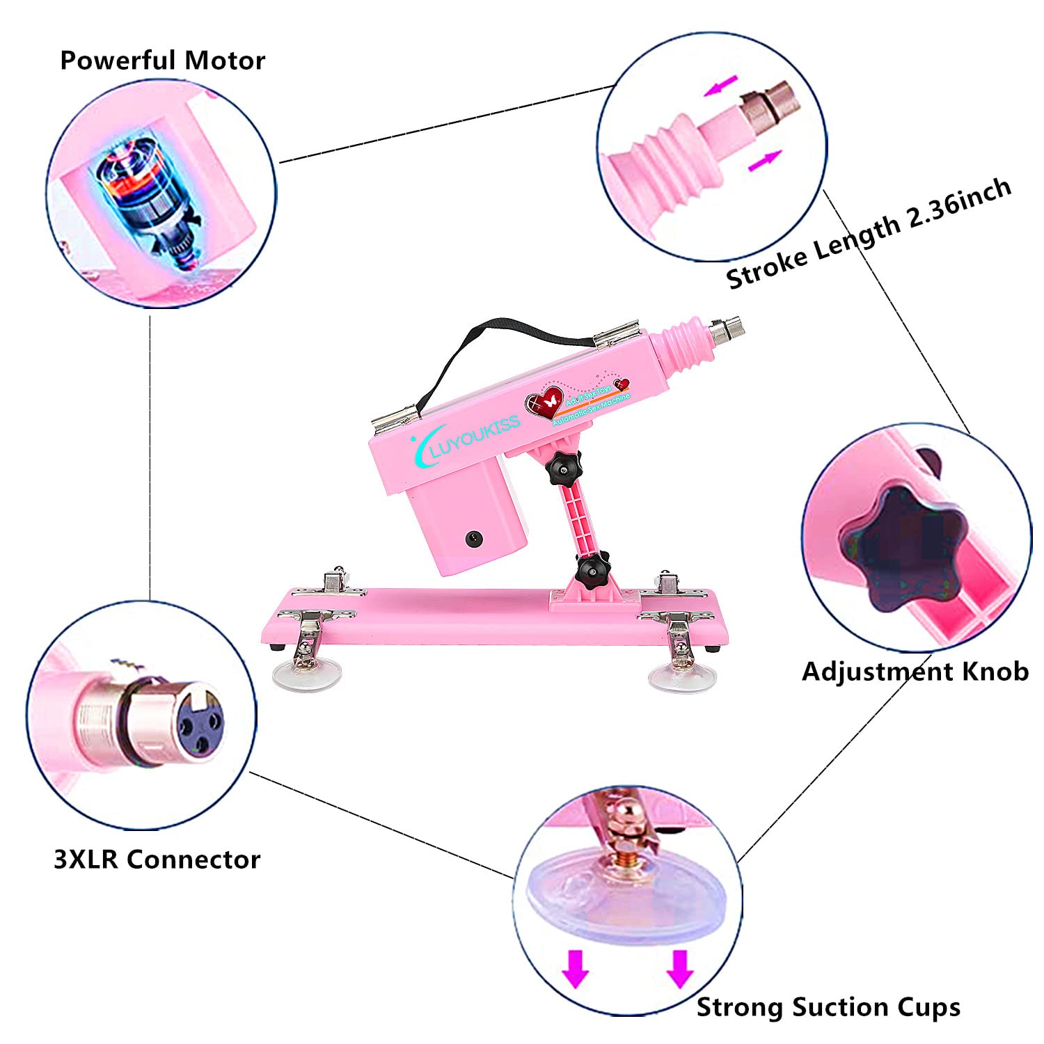 Automatic Sex Machine for Women, Adult Sex Machine Thrusting Dildo Women Masturbation, Adjustable Vaginal Anal Machine Device Sex Love Machine: Automatic Sex Machine for Women, Adult Sex Machine Thrusting Dildo Women Masturbation, Adjustable Vaginal Anal Machine Device Sex Love Machine