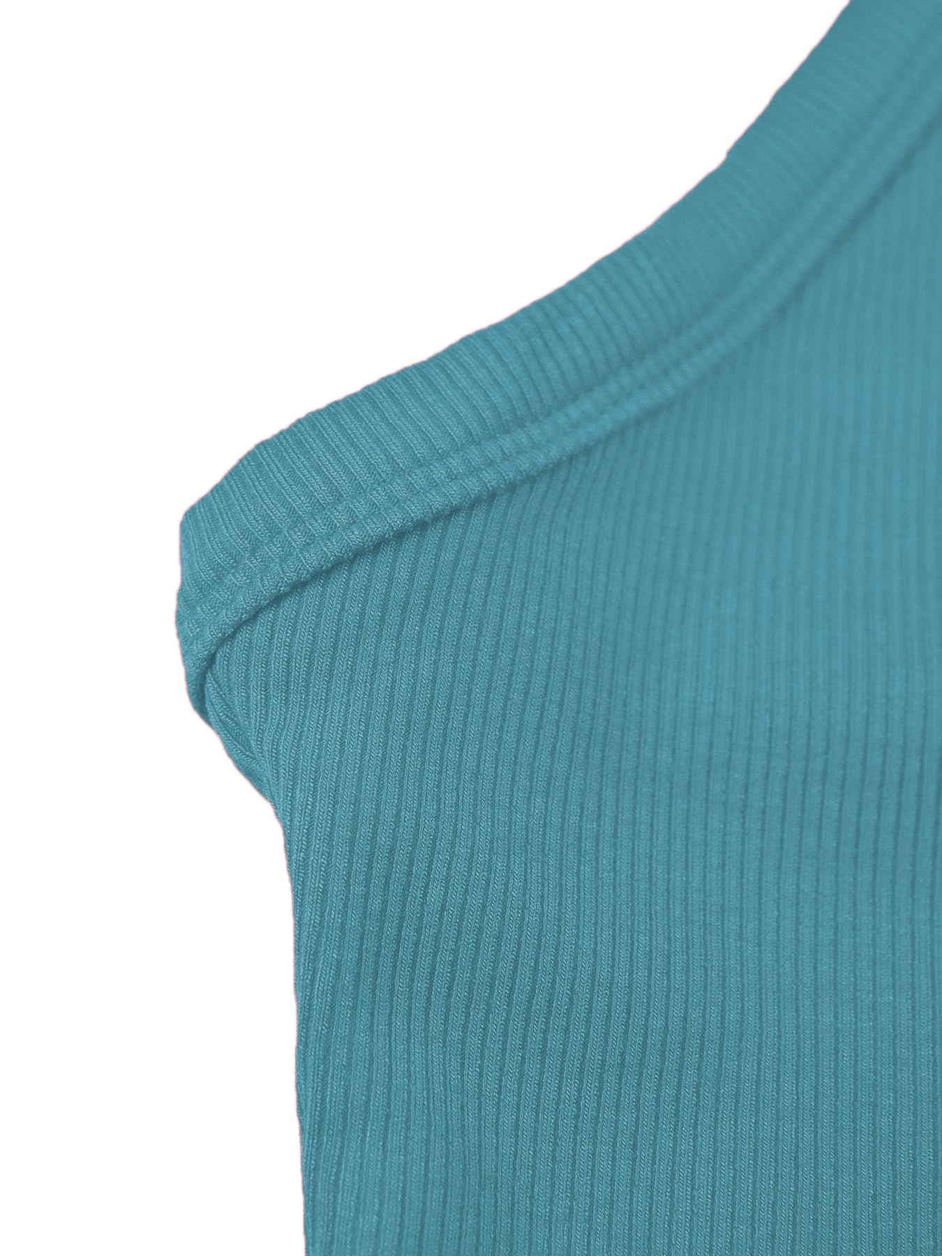 iGENJUN Workout Tops for Women Racerback Basic Tank Summer 2025 Camisole V Neck Slim Fit Ribbed Sleeveless