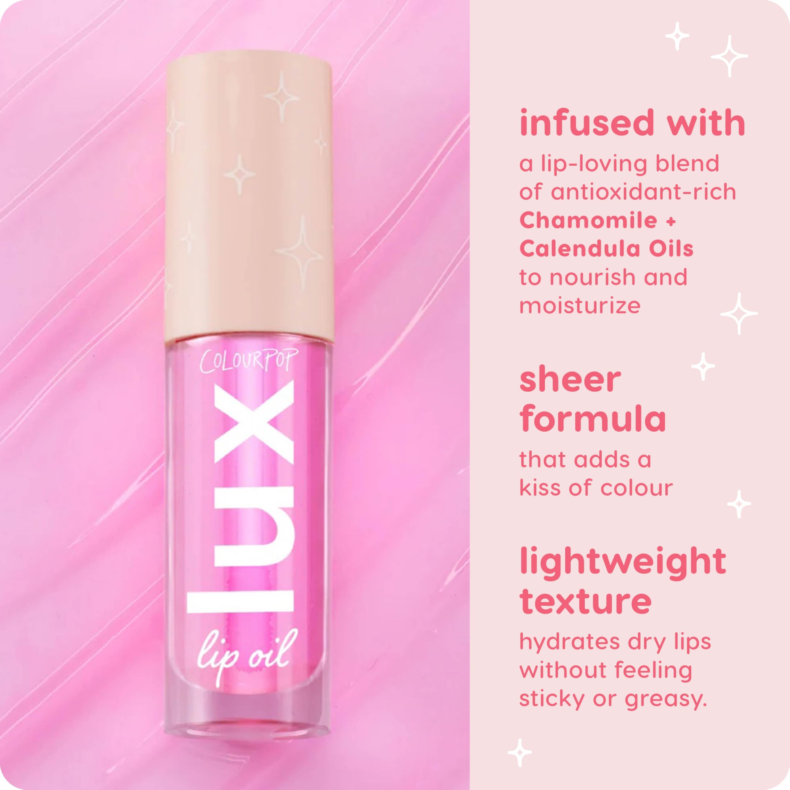 ColourPop Lux Lip Oil - Hydrating, Sheer Tinted Lip Oil Formulated with Antioxidant-Rich Chamomile Extract & Calendula Oil - Non-Greasy, Nourishing Pink Lip Oil - Raspberry Mojito (0.16 oz) thumbnail 5