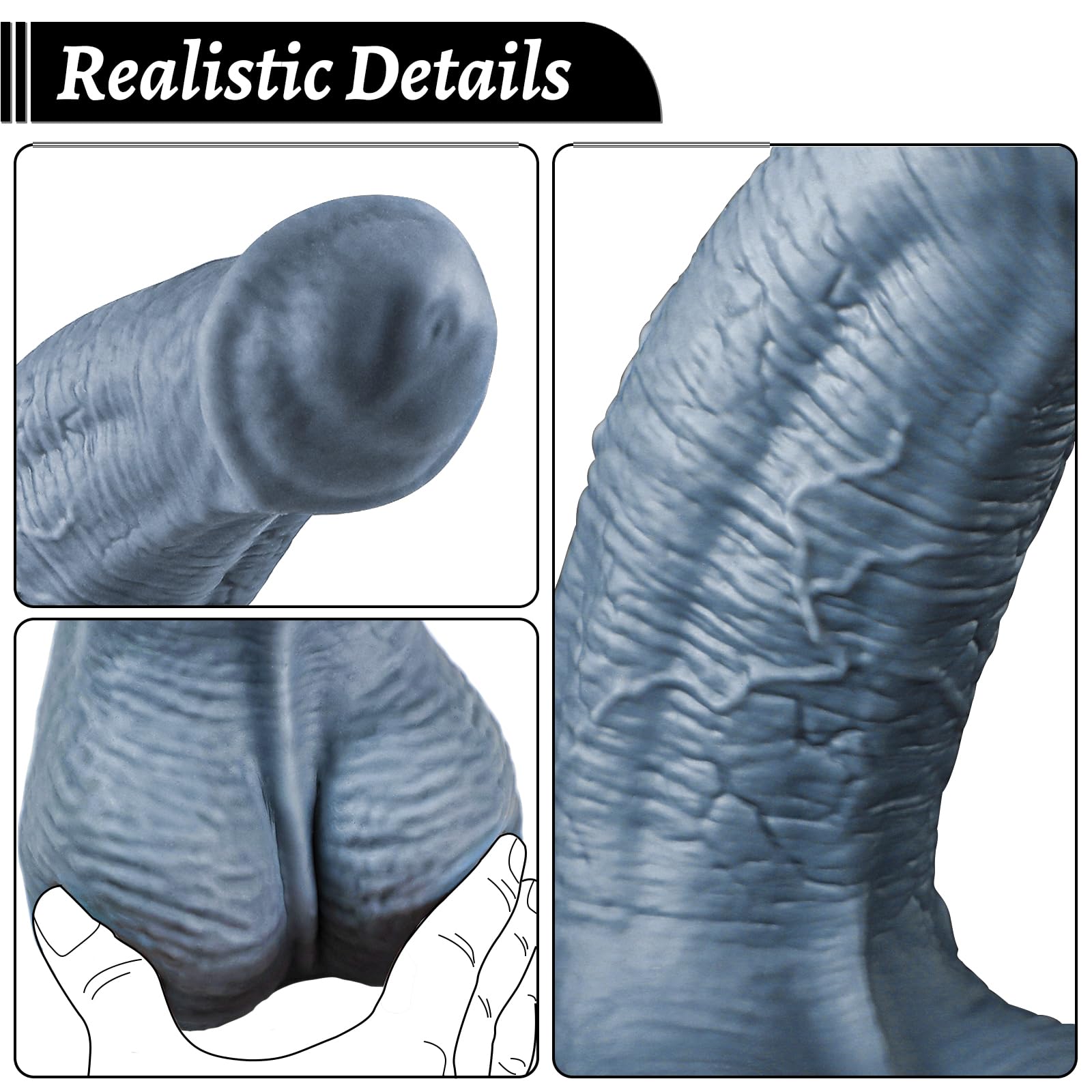 3 Inch Thick Huge Horse Dildo, 11 Inch Monster Cock Fantasy Animal Dildo with Dual Density Silicone Big Kont, XL Girth Dildos Anal Plug Sex Toy for Men Women Couples: 11 Inch XL