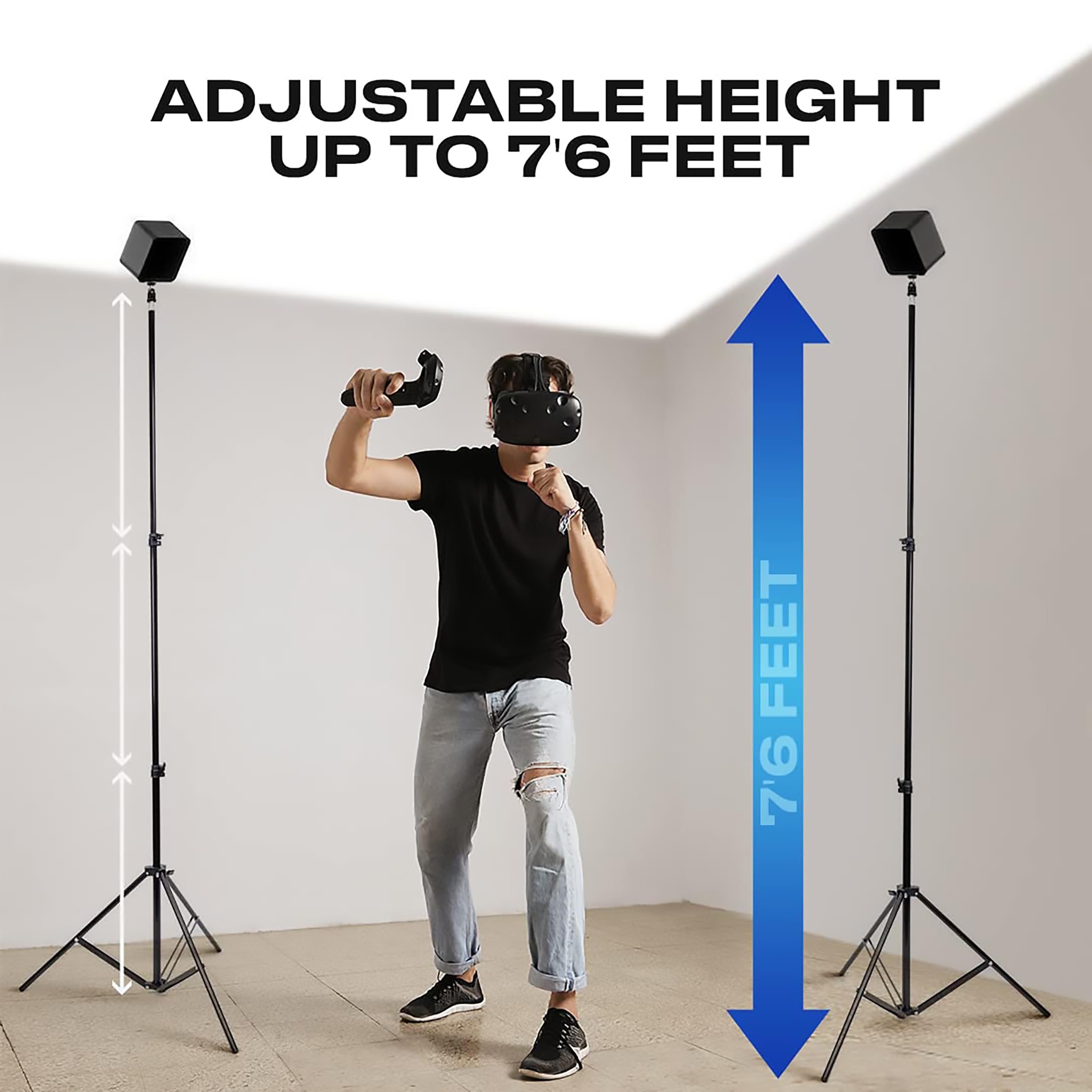 Skywin VR Tripod Stand, HTC Vive Base Station Compatible Sensor Stand and Base Station Mount for Vive Sensors or Oculus Rift Constellation () thumbnail 4