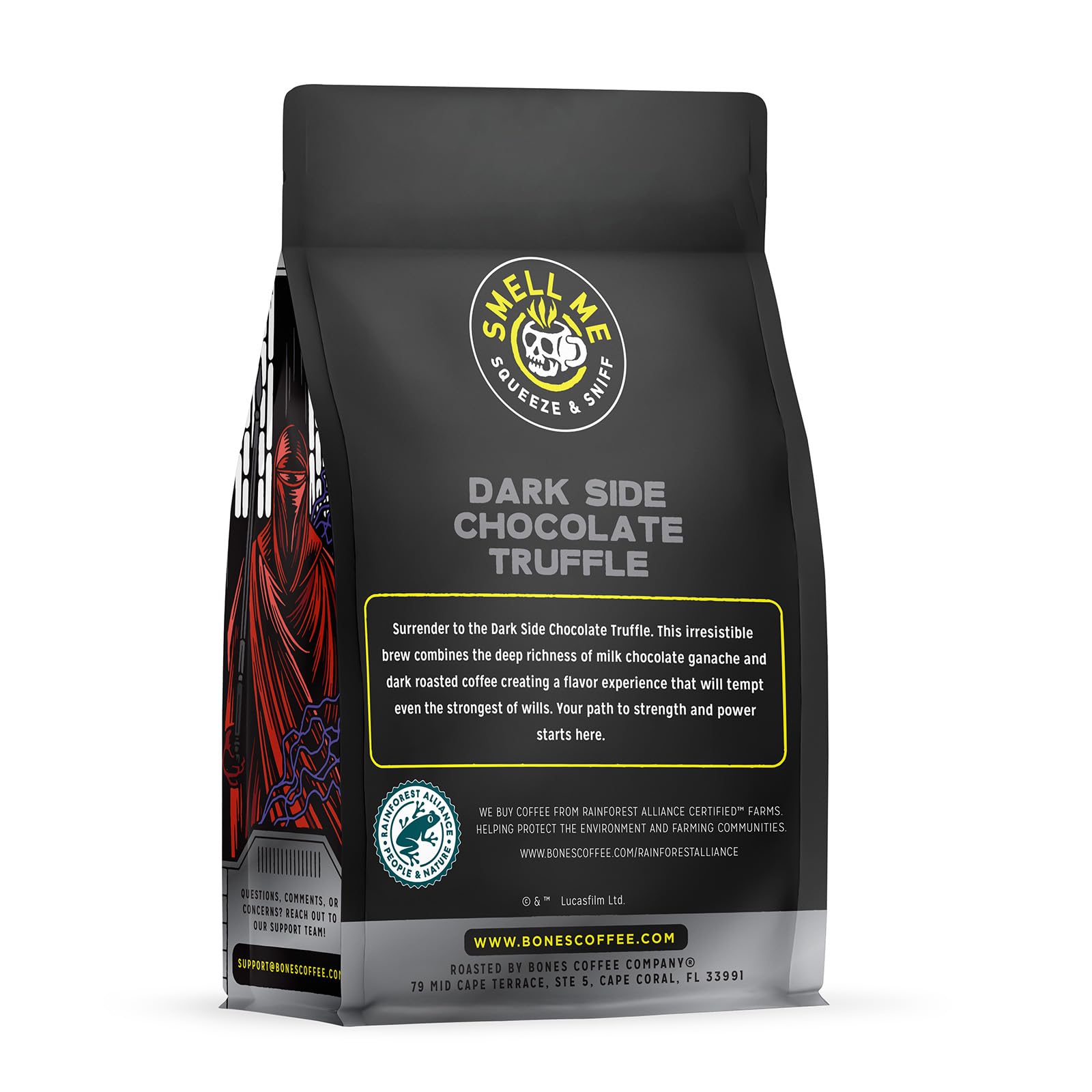 Bones Coffee Company The Nightmare Before Christmas Mudslide Boogie Flavored Coffee Beans, Medium Roast Ground Coffee Low Acid, Chocolate Mudslide Flavor (12 oz)