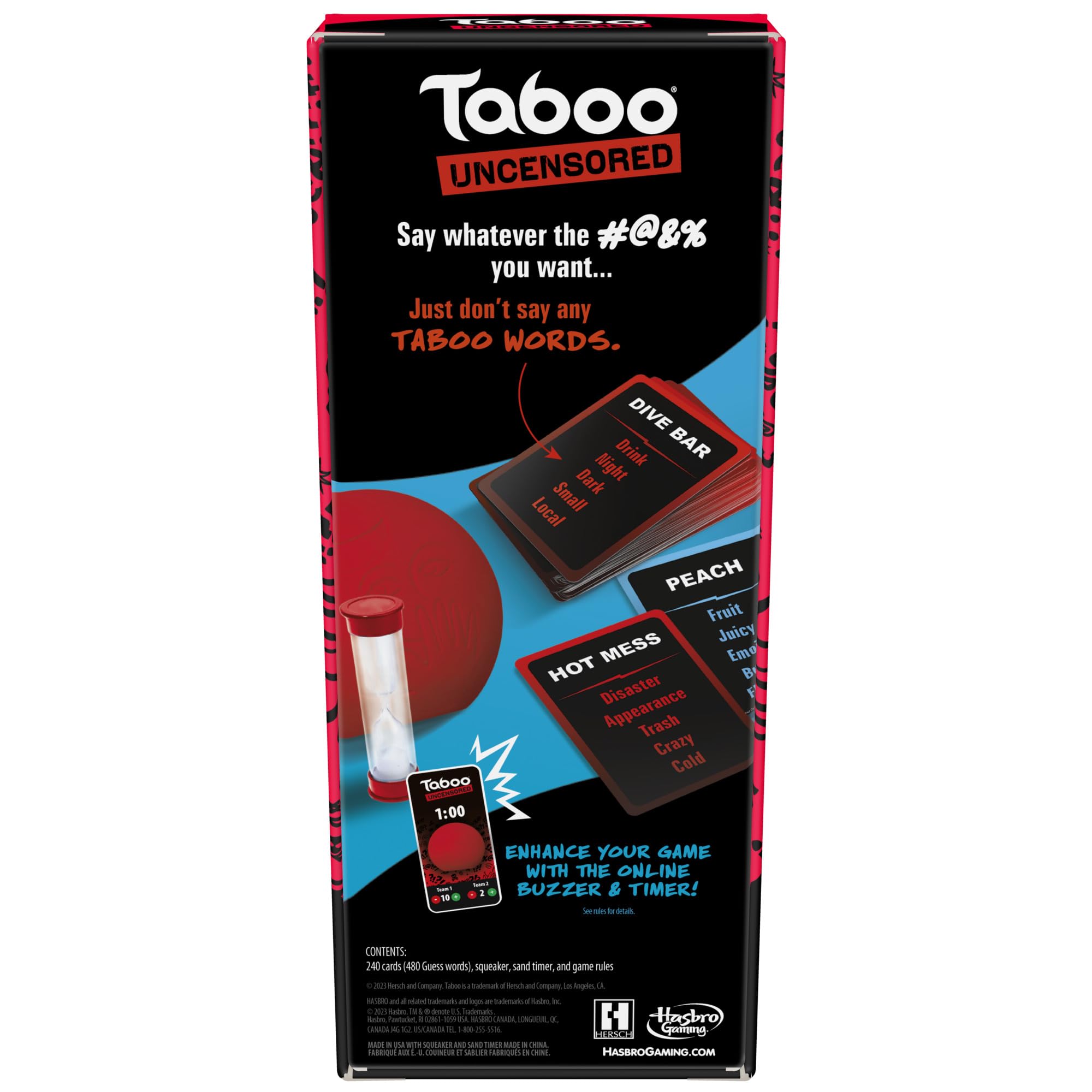 Hasbro Gaming Taboo Uncensored Board Game for Adults Only | Ages 17+ | 4+ Players | 20 Mins. Avg. | Hilarious NSFW Party Games for Adults: Hasbro Gaming Taboo Uncensored Board Game for Adults Only | Ages 17+ | 4+ Players | 20 Mins. Avg. | Hilarious NSFW Party Games for Adults
