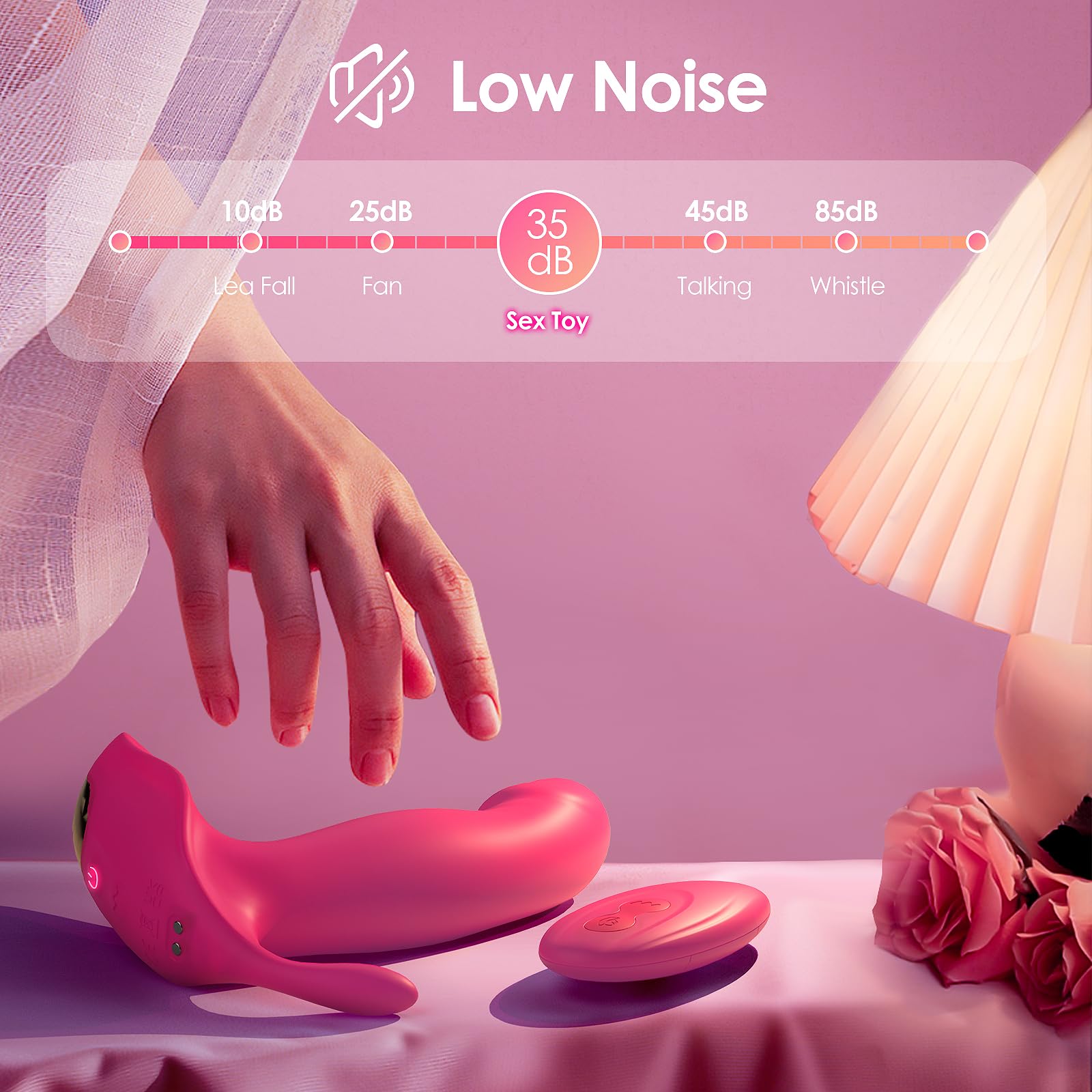 Sex Toy G Spot Vibrator Dildo -Wearable App Remote Control Panty Vibrators with 10 Quickly Wiggling & Vibrating Modes Anal Sex Toys Clitoral Nipple Stimulator for Female or Couples: Rose Vibrator