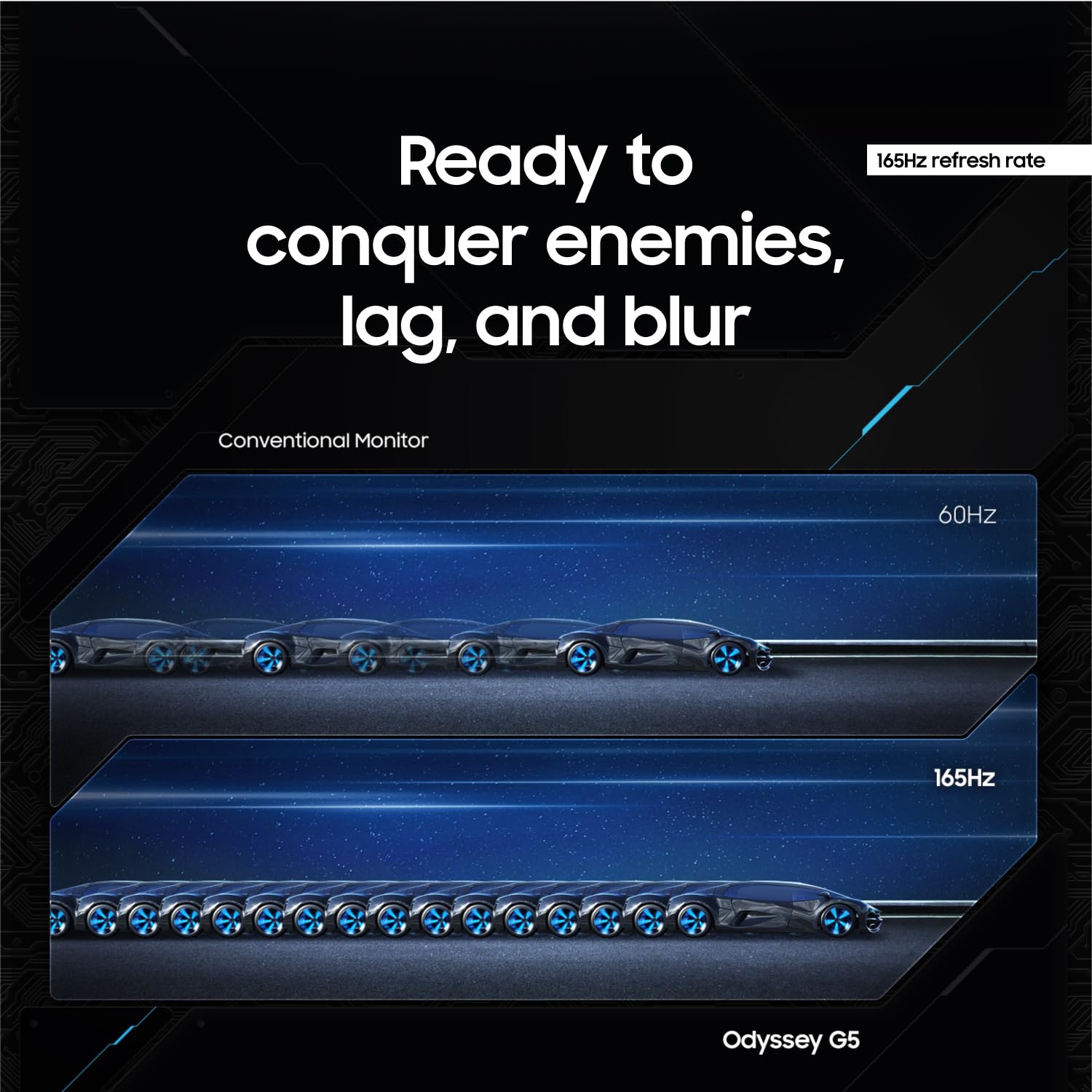 Samsung Odyssey G5 34' Ultra-Wide Gaming Monitor LC34G55TWWNXZA 1000R Curved Screen, 165Hz, 1ms, FreeSync Premium, Large Display, Eye Comfort, Multiple Ports, WQHD, 2020, Black: 34-inch Curved WQHD Resolution