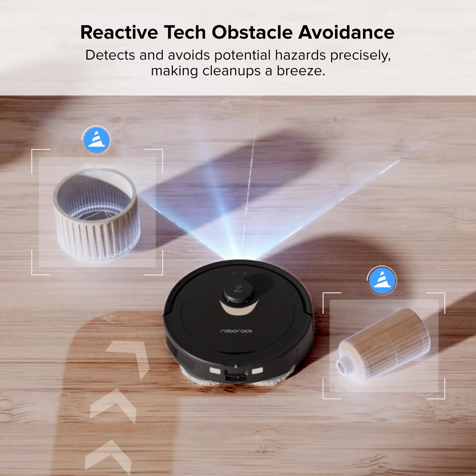 roborock Q Revo Robot Vacuum and Mop, Auto-Drying, Auto Mop Washing, Dual Spinning Mops, Auto Mop Lifting, Self-Refilling, Self-Emptying, Reactive Tech Obstacle Avoidance, 5500Pa Suction, White: Qrevo 2R3W