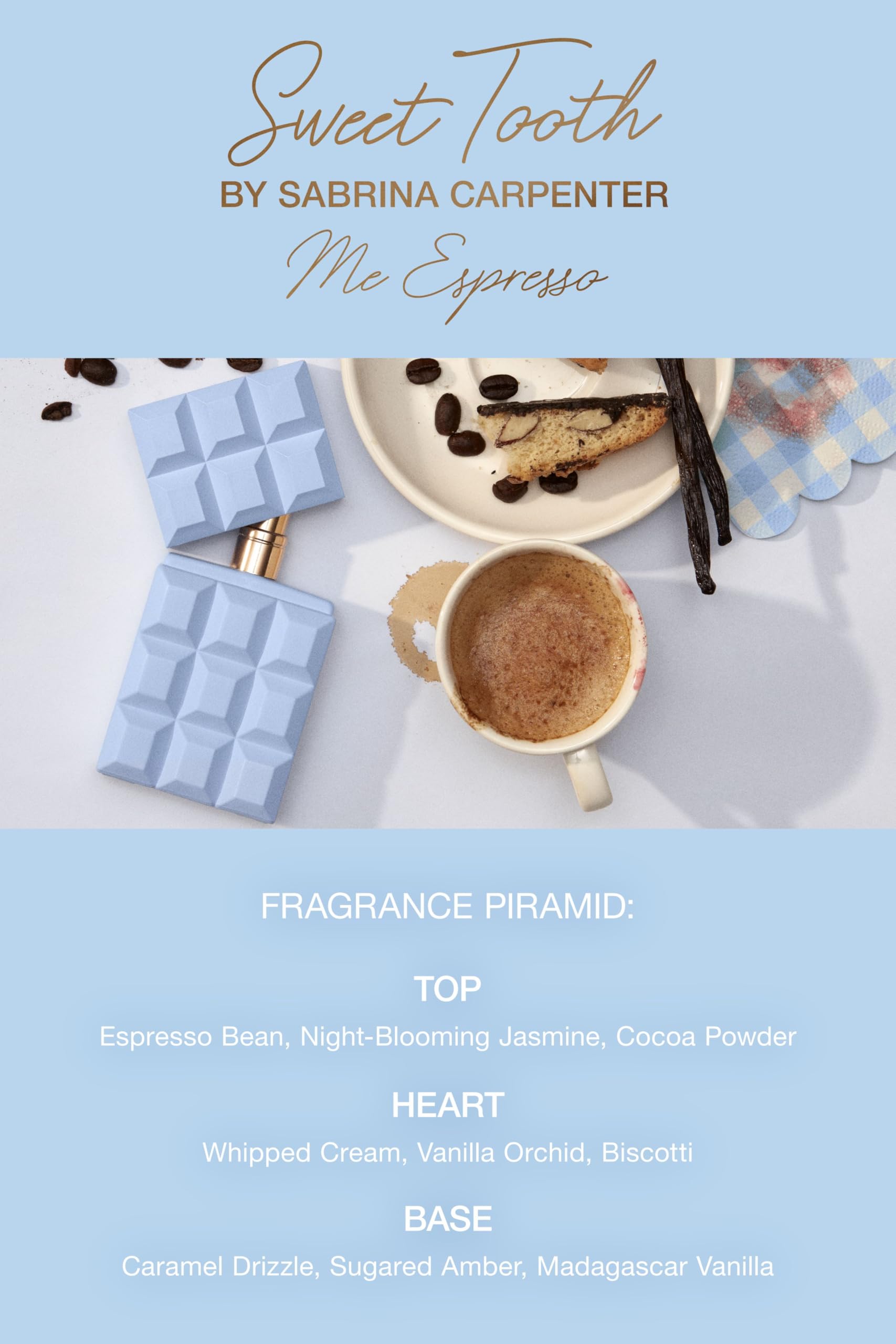 Sabrina Carpenter Me Espresso - Long-lasting Perfume for Women - Sweet Floral Fragrance with notes of Vanilla & Amber - Vegan - Cocoa, Coffee Scent - 2.5 Fl Oz (75 mL): Me Espresso 2.5 Fl Oz (Pack of 1)