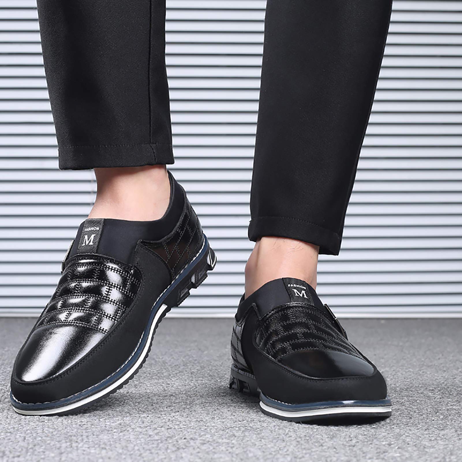 COSIDRAM Mens Casual Shoes Sneakers Loafers Comfort Walking Shoes for Male Business Work Office Dress