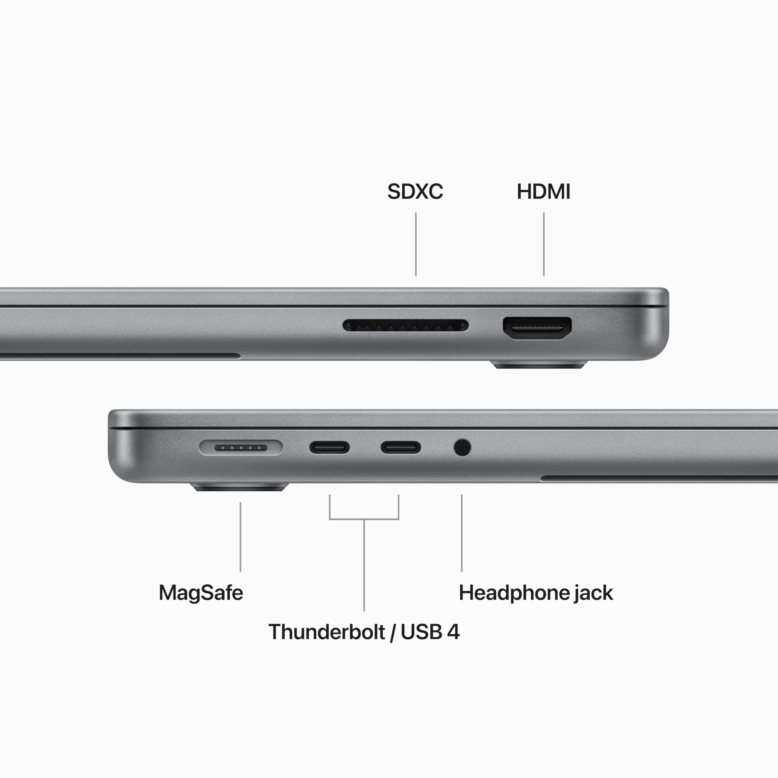 Apple 2023 MacBook Pro Laptop M3 chip with 8‑core CPU, 10‑core GPU: Built for Apple Intelligence, 14.2-inch Liquid Retina XDR Display, 8GB Unified Memory, 1TB SSD Storage; Space Gray: 8GB RAM 1TB Space Gray Without AppleCare+ (3 Years)