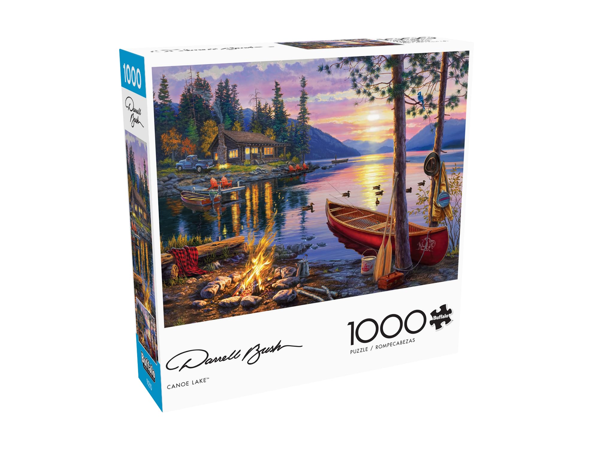 Buffalo Games - Darrell Bush -  - 1000 Piece Jigsaw Puzzle For Adults - Challenging Puzzle Perfect for Game Nights - Finished Size Is 26.75 x 19.75: Canoe Lake