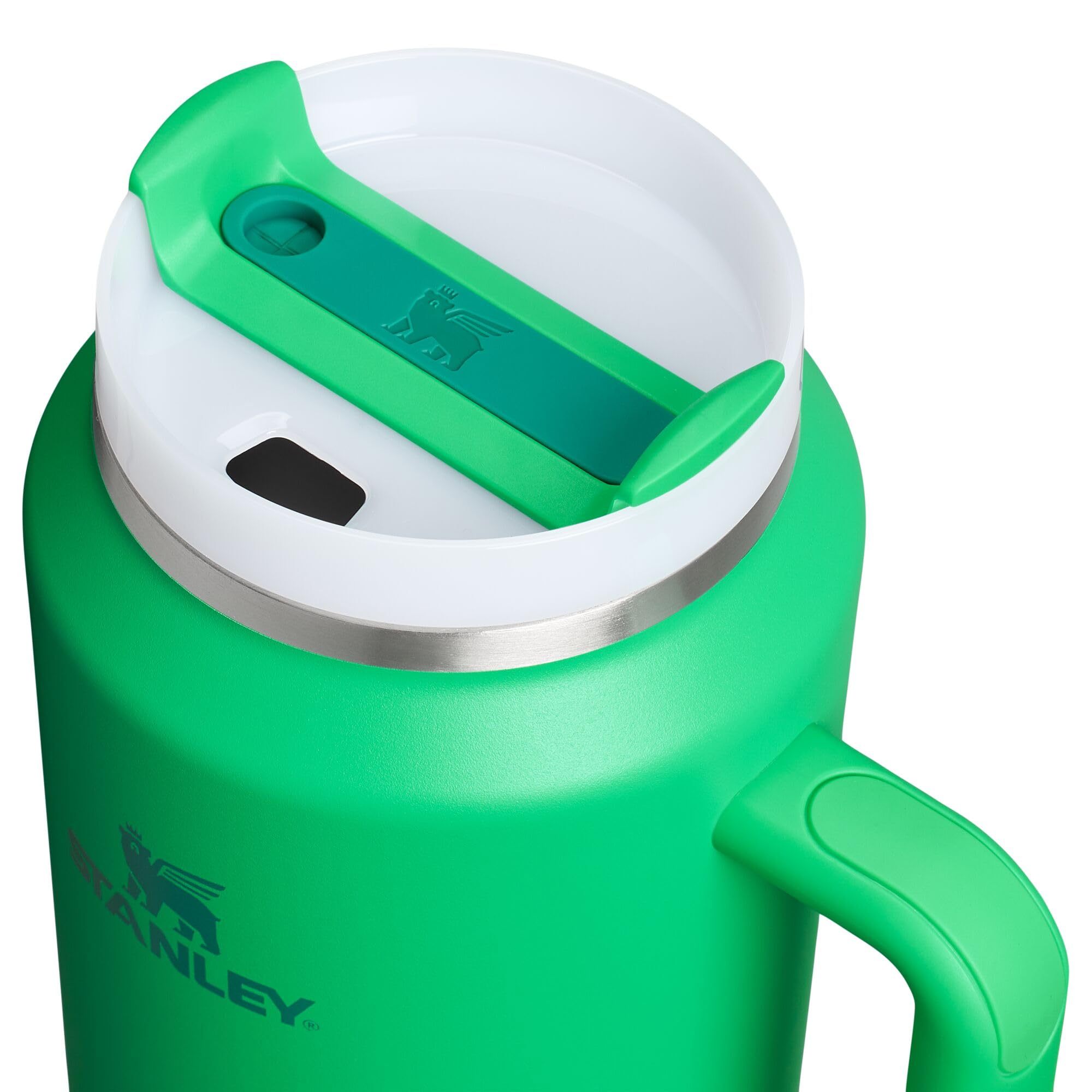Stanley Quencher H2.0 Tumbler with Handle and Straw 30 oz | Flowstate 3-Position Lid | Cup Holder Compatible for Travel | Insulated Stainless Steel Cup | BPA-Free | Rose Quartz 2.0: 64 Ounces Meadow