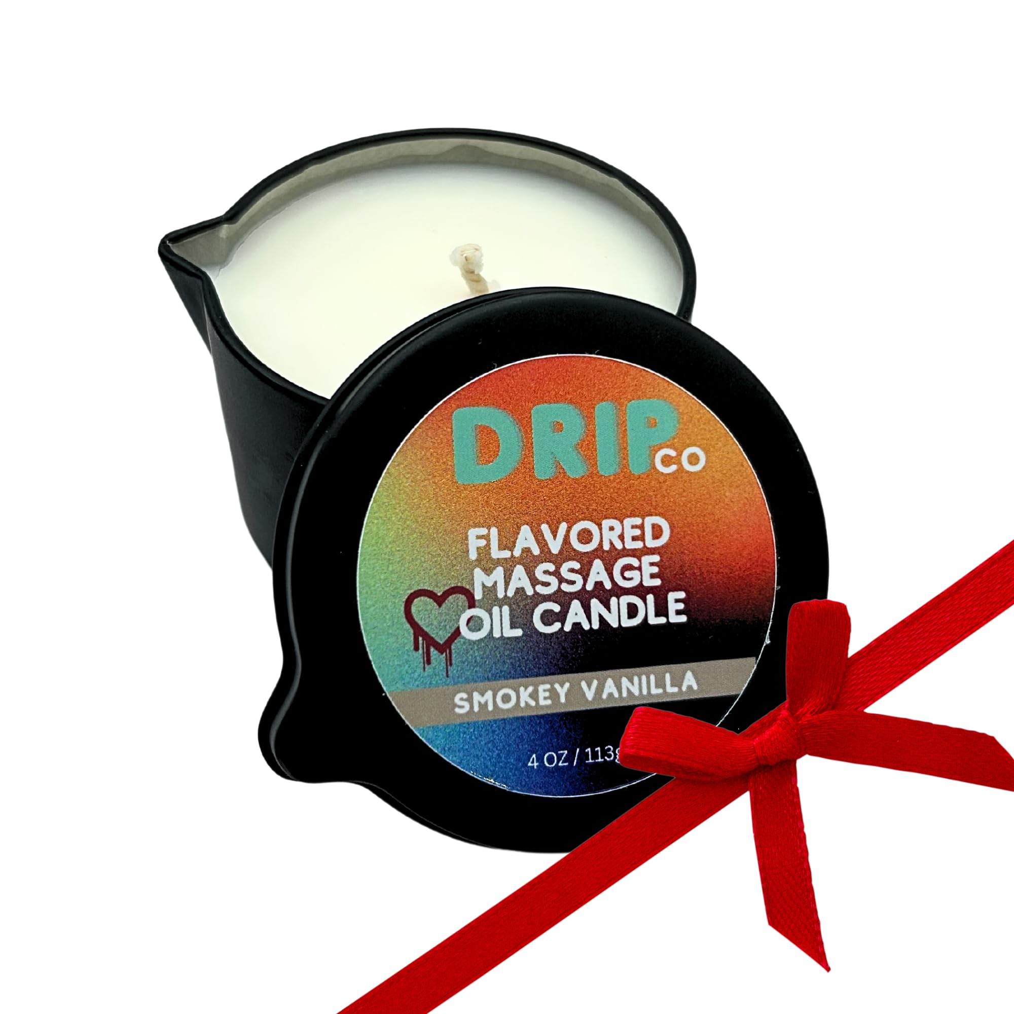 Drip Co Massage Candle - Soy Wax Aromatherapy Candle for Relaxing Oil Therapy, TikTok Trend, Scented Candles for Couples, Spa Essentials, Elegant Massage Experience Massage Candle (Smokey Vanilla)