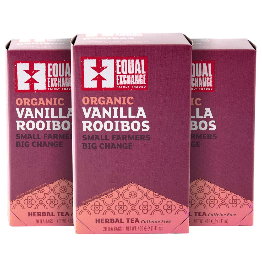 Equal Exchange Organic Vanilla Rooibos Tea, 20-Count (Pack of 3) thumbnail 1