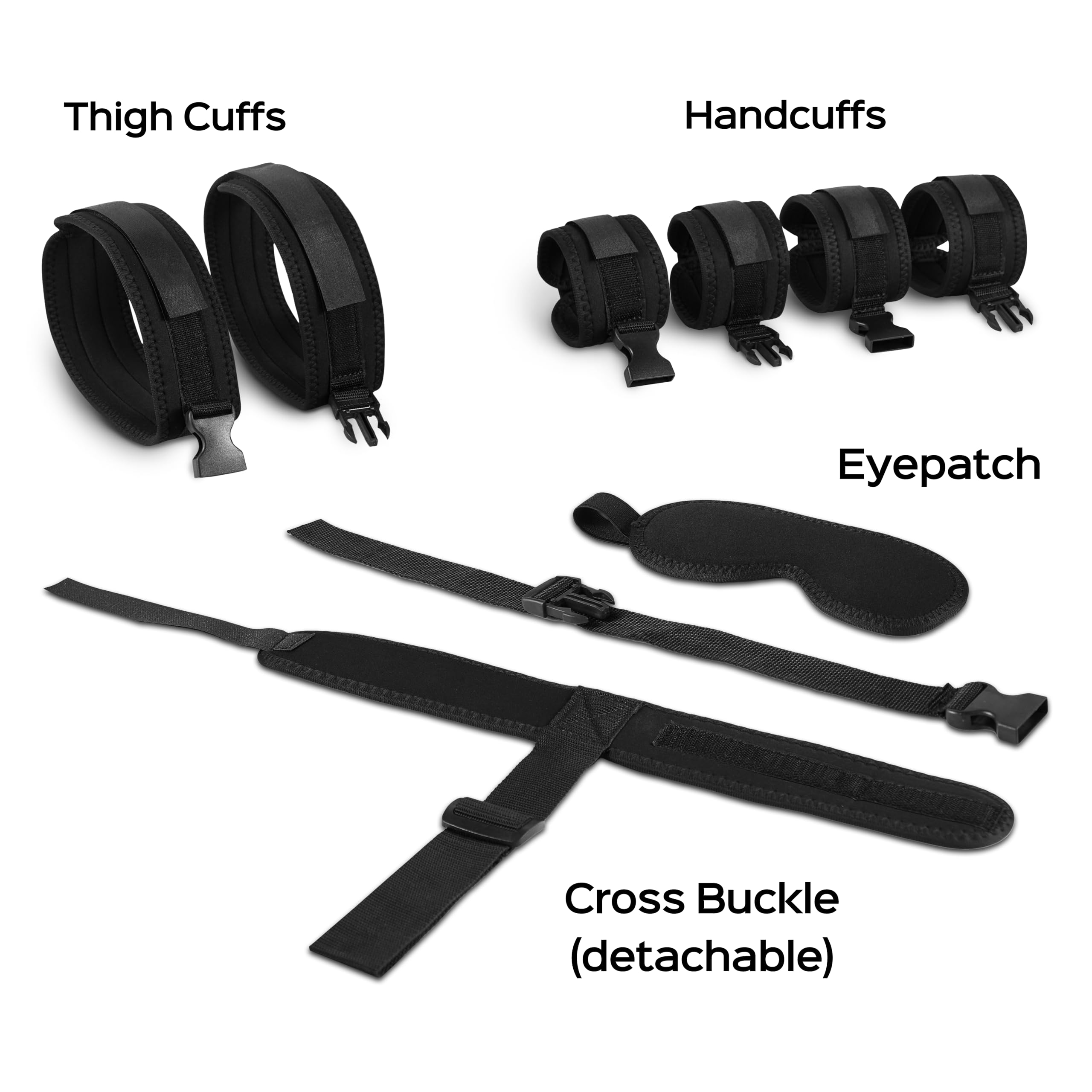 Sex Toys Bondage BDSM Restraints Set Sex Toy for Women Men Adjustable Sex Straps Neck to Wrist Cuffs Universal Buckle Locks Wrist & Thigh Cuffs Blindfold Bondage Gear & Accessories Couple Play: Sex Toys Bondage BDSM Restraints Set Sex Toy for Women Men Adjustable Sex Straps Neck to Wrist Cuffs Universal Buckle Locks Wrist & Thigh Cuffs Blindfold Bondage Gear & Accessories Couple Play