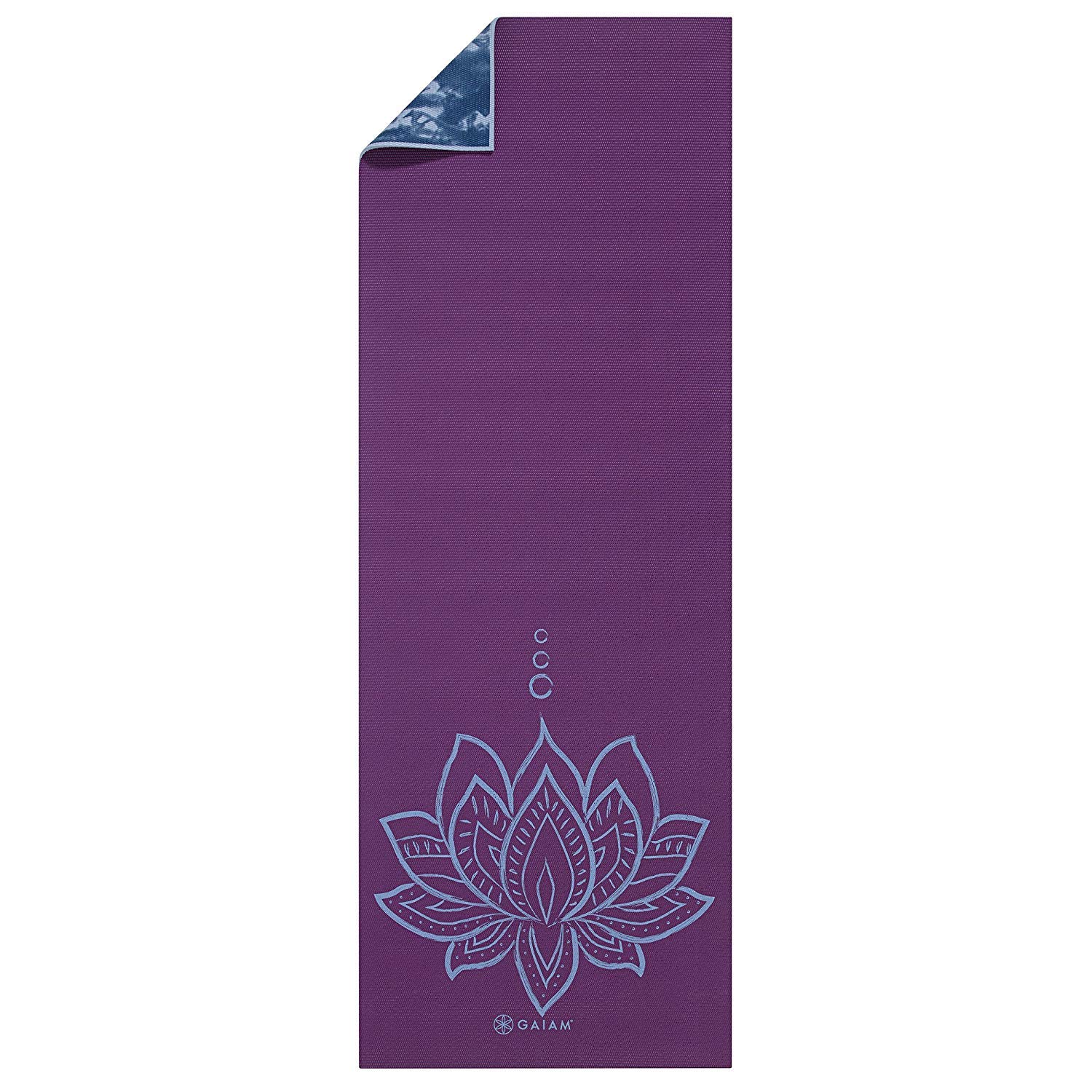 Gaiam Yoga Mat - Premium 6mm Print Reversible Extra Thick Non Slip Exercise & Fitness Mat for All Types of Yoga, Pilates & Floor Workouts (68" x 24" x 6mm Thick) thumbnail 6