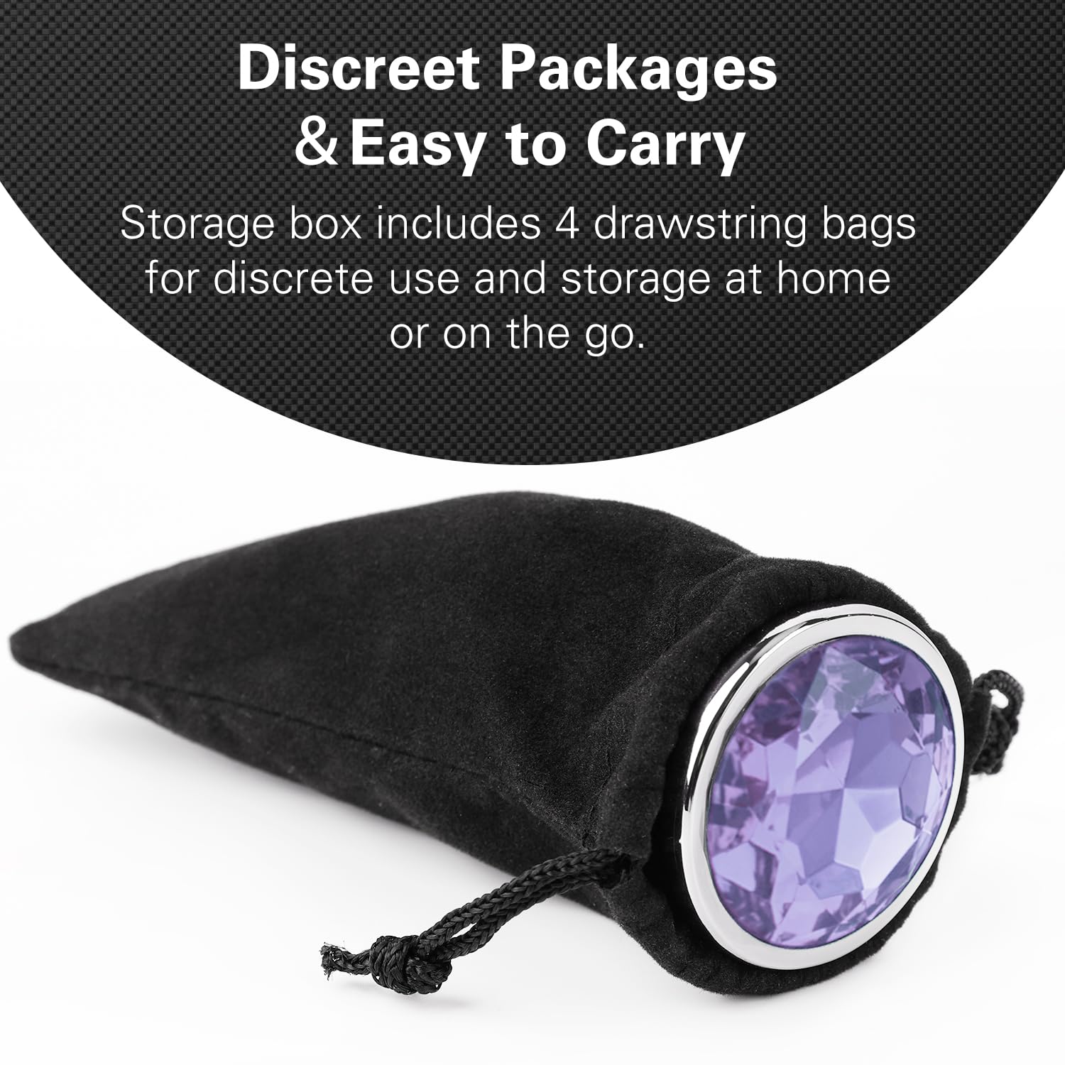 Anal Plug Beginner Set - 4 PCS Jewel Butt Plugs Sex Toy Anal Training Kit- G Spot Anal Sex Adult Toy for Beginner Adult Unisex Women and Men Couple: Purple