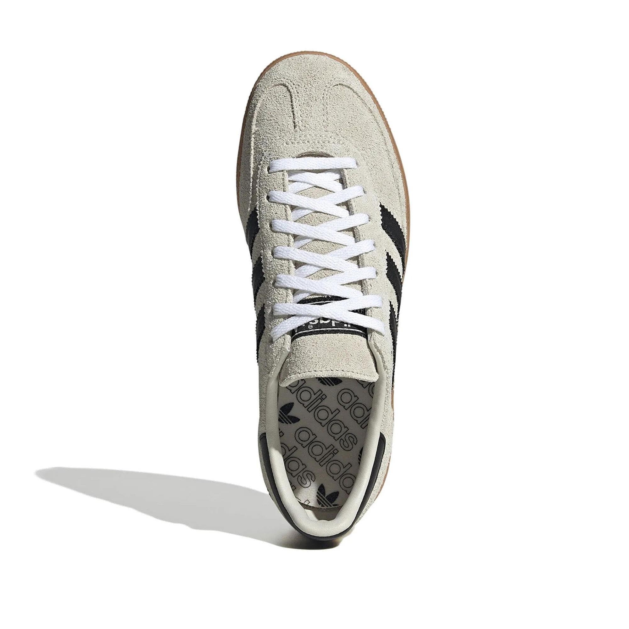 adidas Handball Spezial Womens Sneakers, Wonder Silver/Off White/Gum, Size 5: 7.5 Aluminium/Core Black/Cloud White