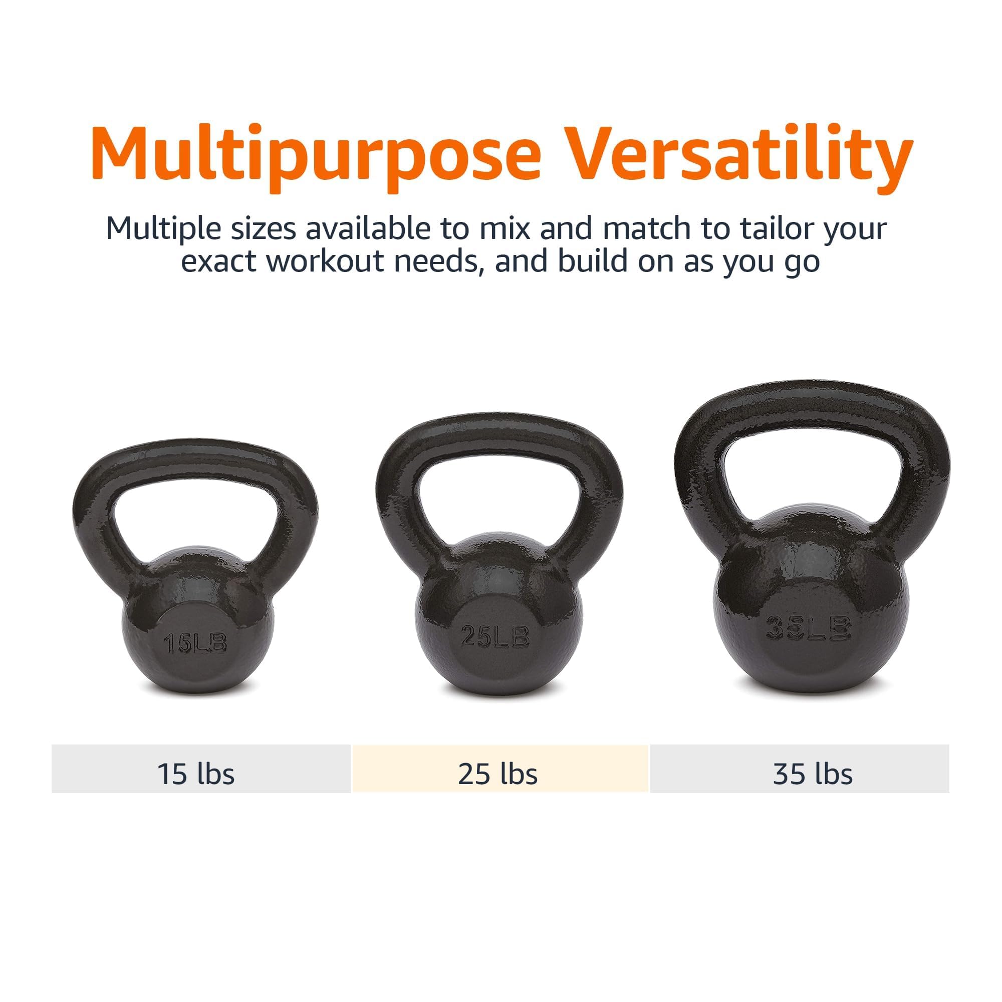 Amazon Basics Cast Iron Kettlebell thumbnail 4