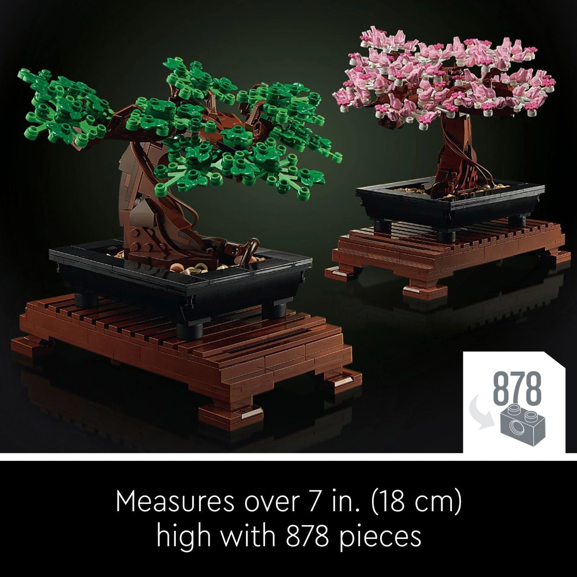 LEGO Icons Bonsai Tree Building Set - Artificial Bonsai Tree Plants for Home Decor, Adults Ages 18+ - Faux, Fake Plants for Table, Desk, Office - Gift for Mother's Day - 10281 - Image 6