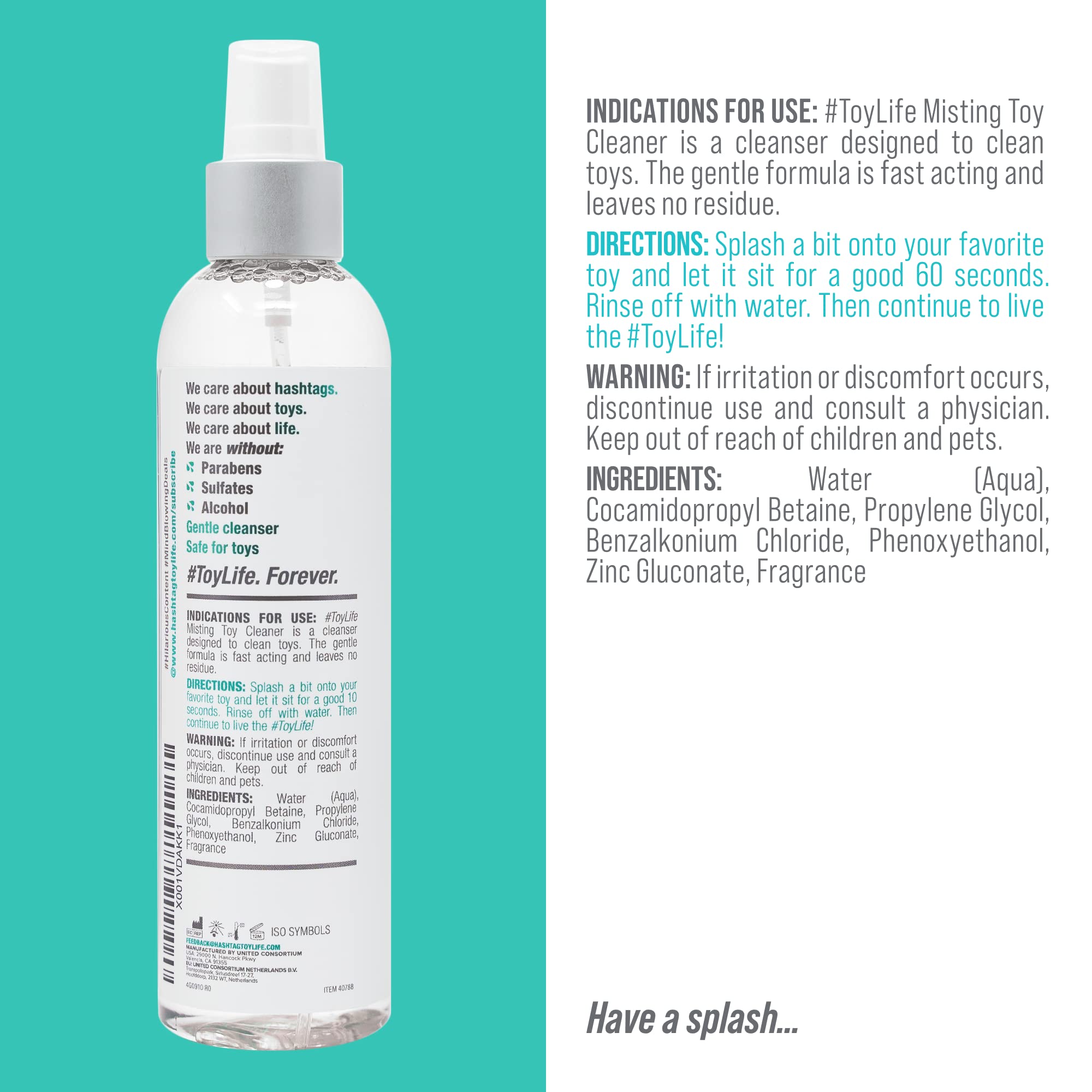 #ToyLife All-Purpose Misting Toy Cleaner, All-Purpose Cleaning Solution, Sprays Perfect Amount, 8 Fl Oz