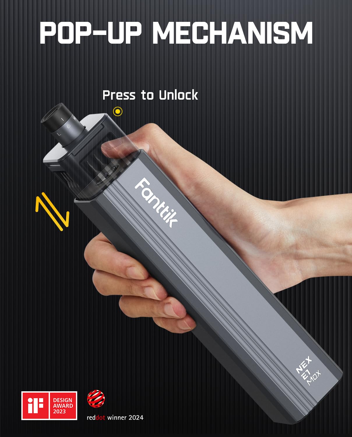 Fanttik E1 Max 3.7V Electric Screwdriver, Mini Precision Screwdriver Set, 50 Magnetic Bits, Magnetic Storage, 5/32‘’Hex, Repair Tool Kit for Electronics Phone Camera Laptop Watch (): Grey