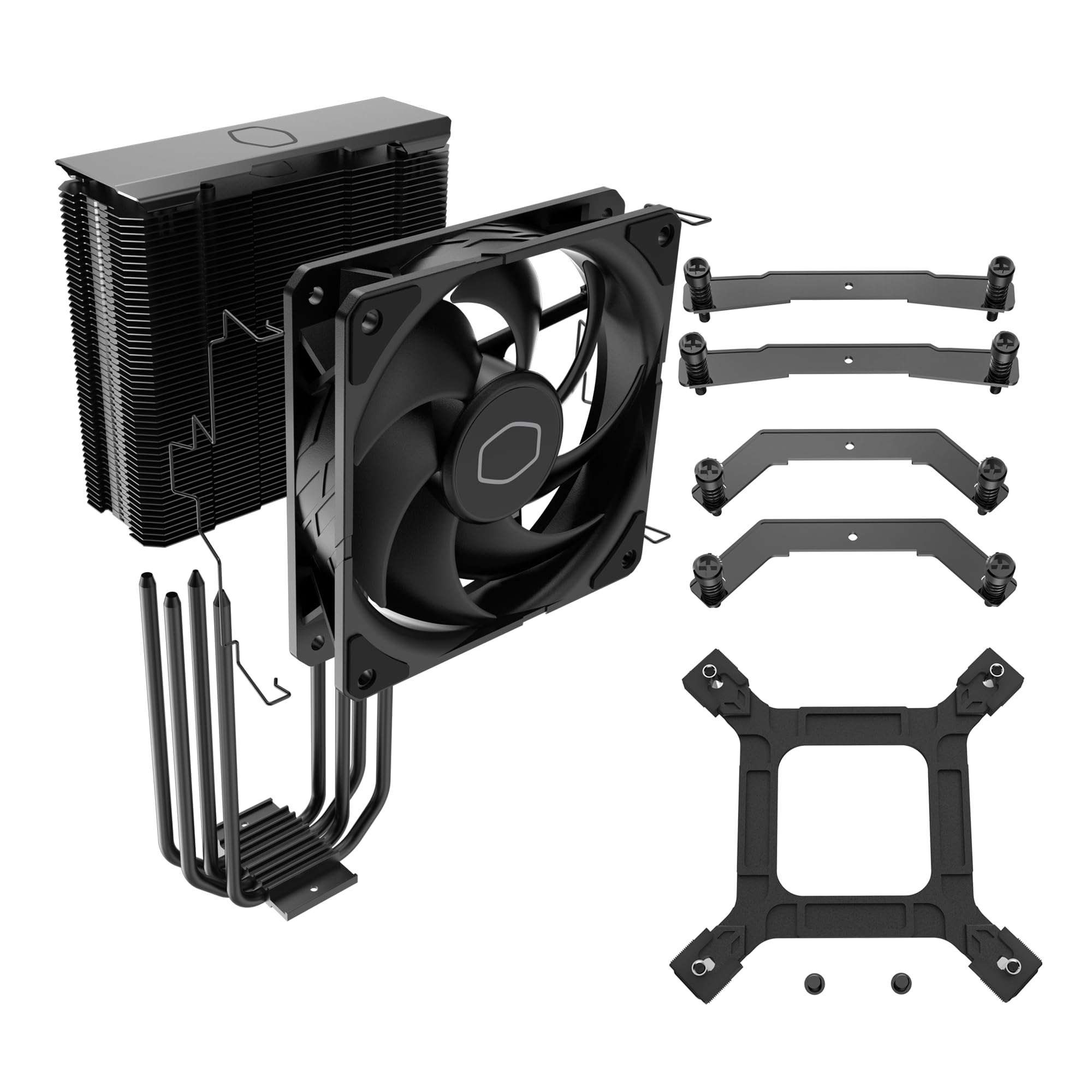 Cooler Master Hyper  CPU Air Cooler, SickleFlow 120 Edge PWM Fan, Aluminum Top Cover, 4 Copper Heat Pipes, 152mm Tall, AMD Ryzen AM5/AM4, Intel LGA 1851/1700/1200 Brackets thumbnail 12