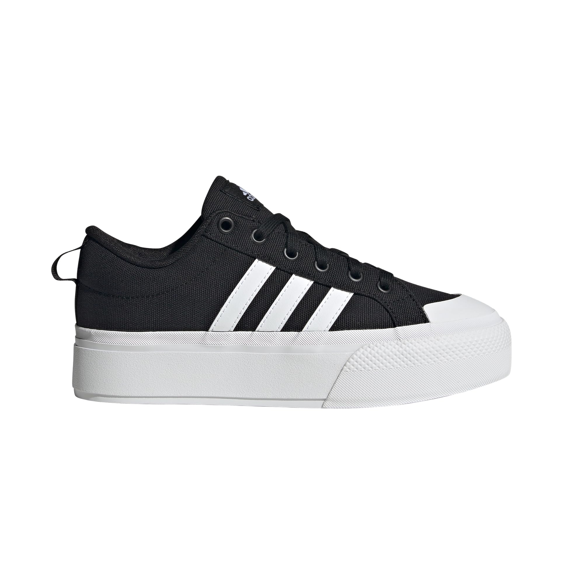 adidas Women's Bravada 2.0 Platform Shoes Skate: 7 Black/White/Black