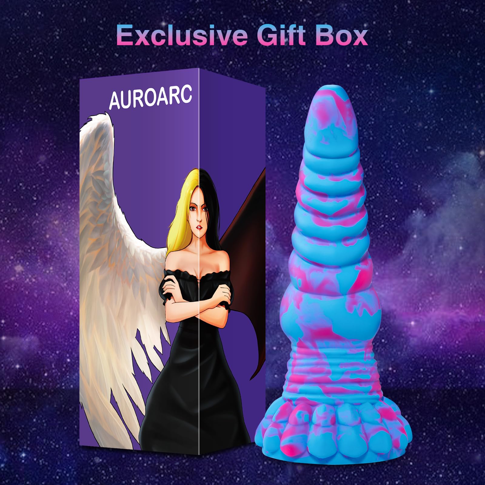 Huge Thick Big Monster Dildo, Silicone Fantasy Dragon Dildo with Suction Cup for Anal Prostate Massage, Large Knot Dildo Sex Toys for Women Men Pop, 8.7" Realistic Bad Boy