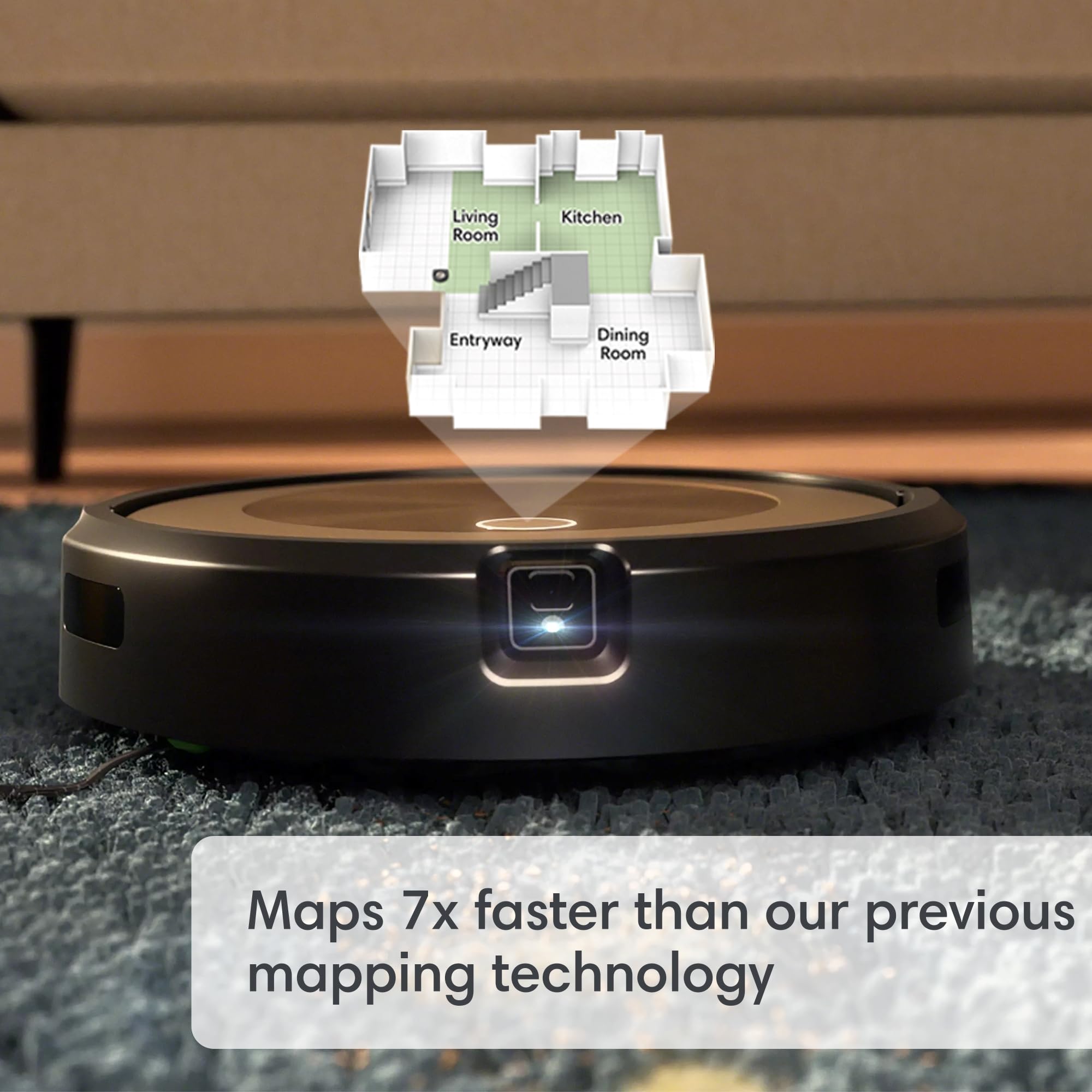 iRobot Roomba j9+ Self-Emptying Robot Vacuum – Powerful Suction, Identifies and Avoids Obstacles Like pet Waste, Sel-Empties for 60 Days, Best for Homes with Pets, Smart Mapping, Works with Alexa​ thumbnail 8